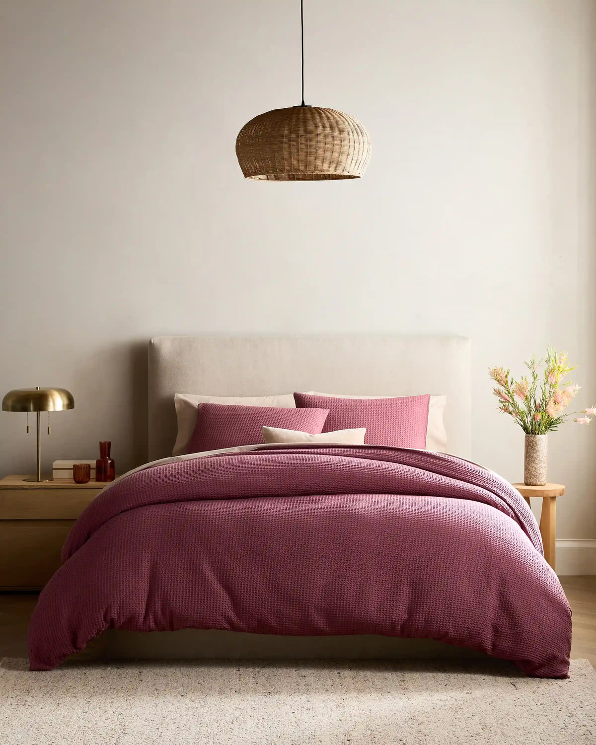 Organic Luxe Honeycomb Sham Set
