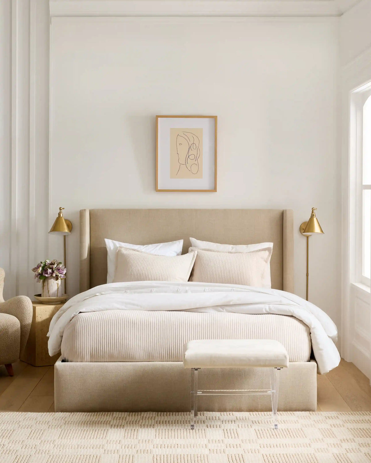 Organic Cotton Matelasse Sham Set