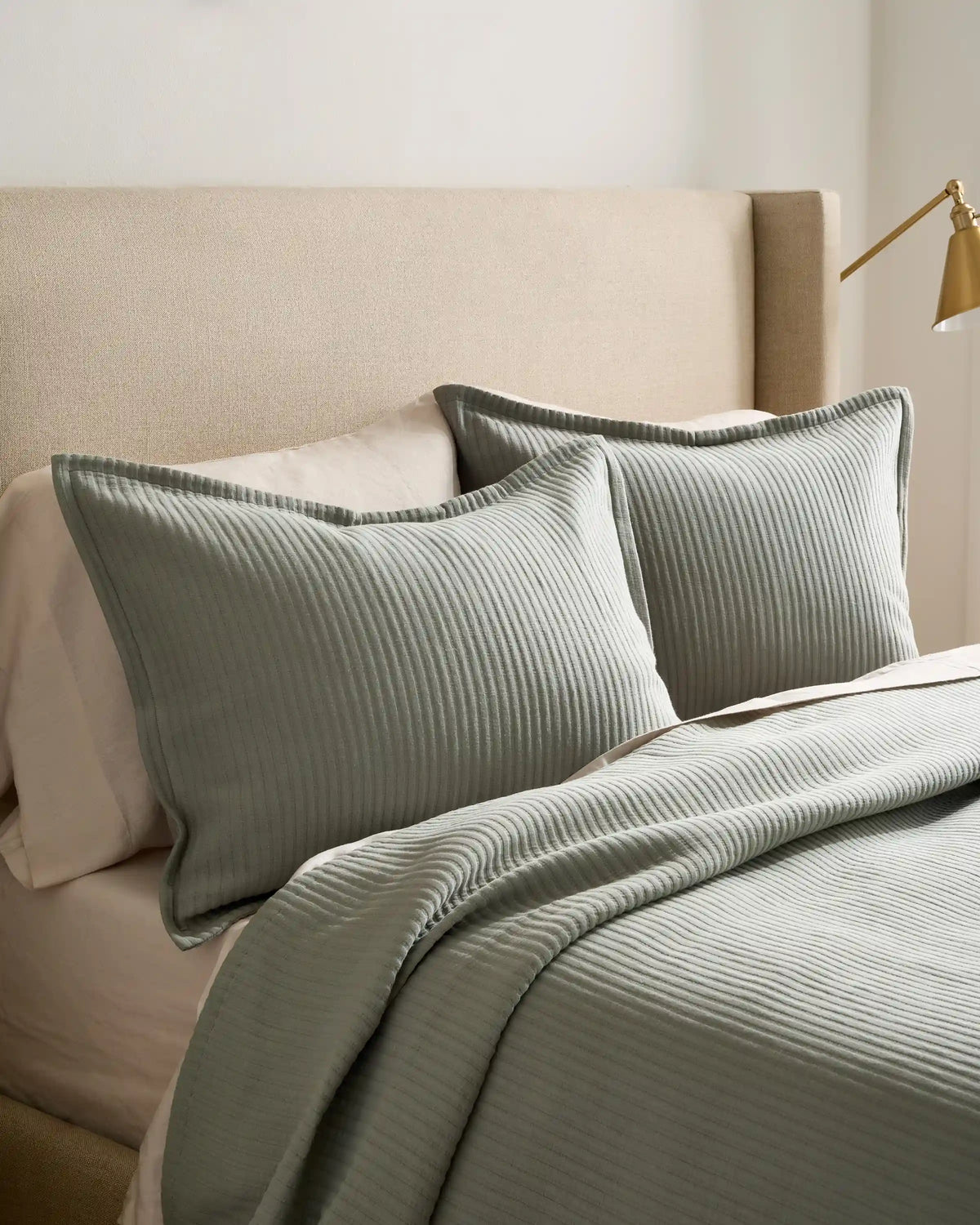 Organic Cotton Matelasse Coverlet Set