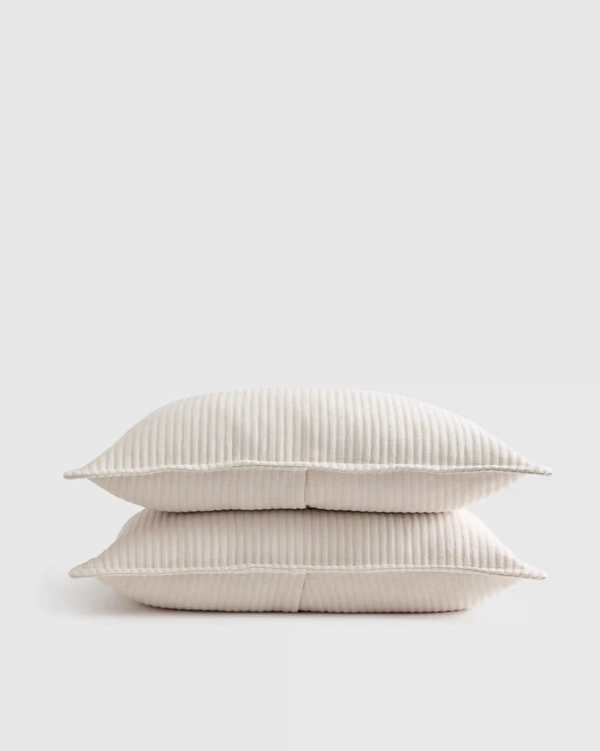Organic Cotton Matelasse Sham Set