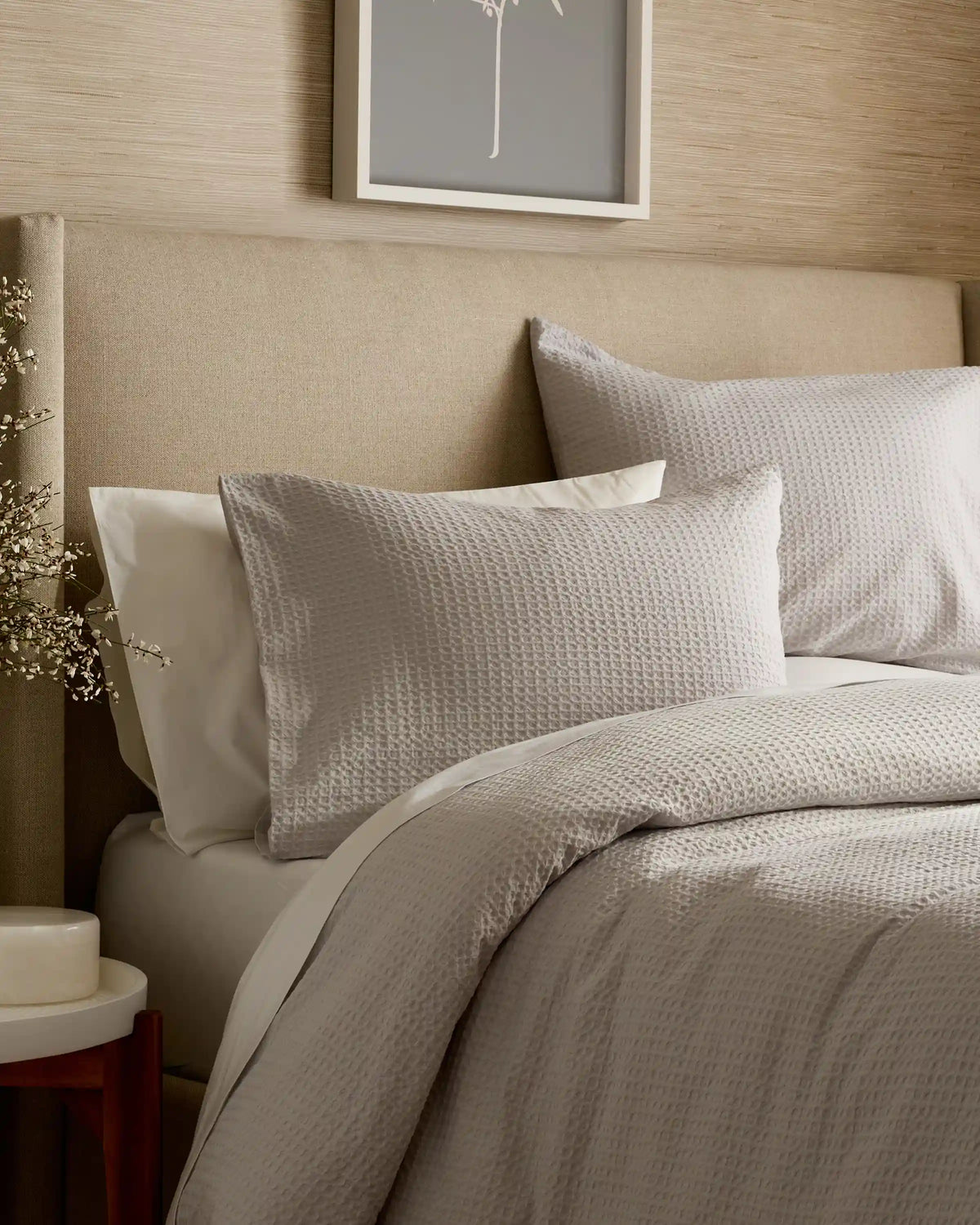 Organic Luxe Honeycomb Sham Set