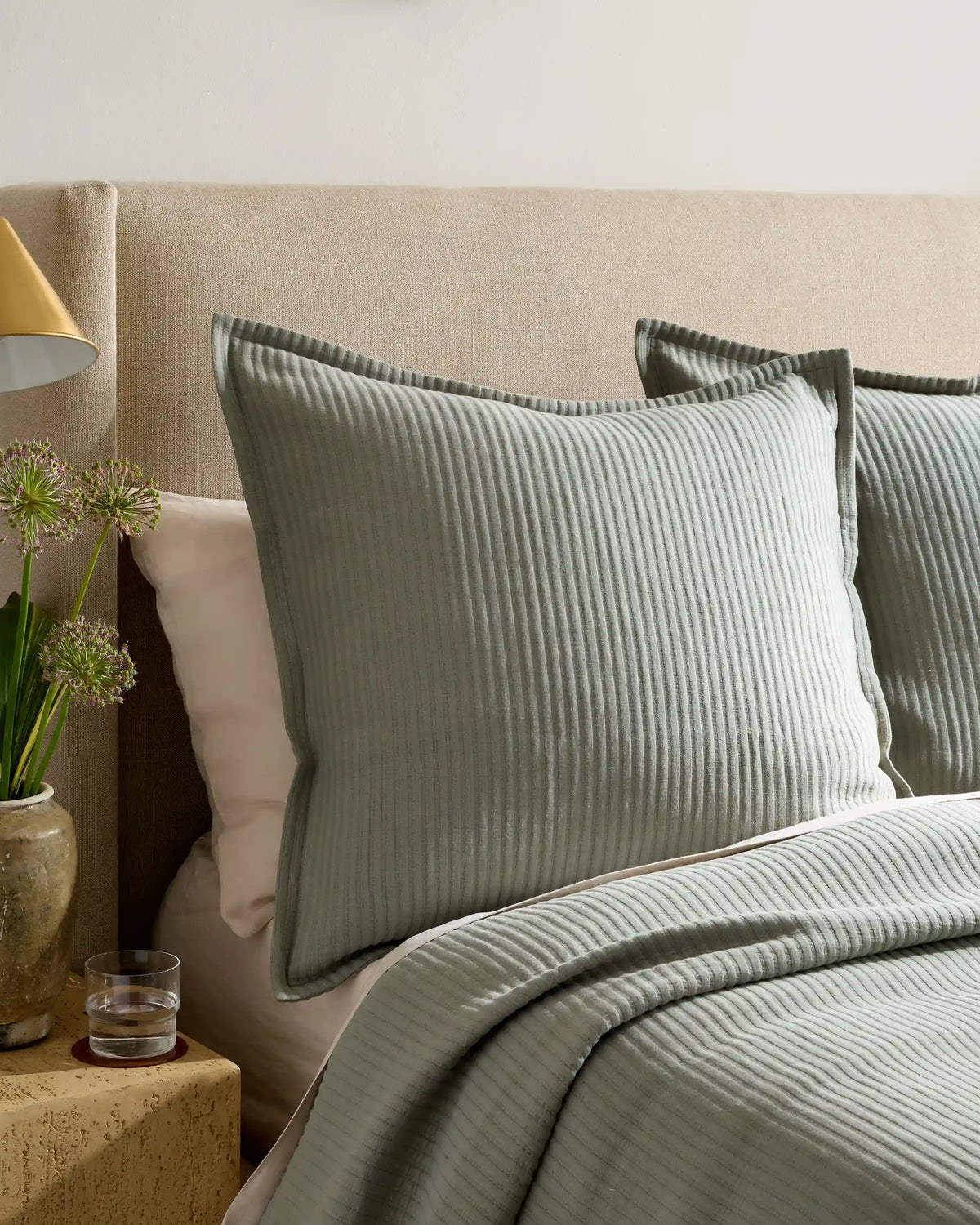 Organic Cotton Matelasse Euro Sham