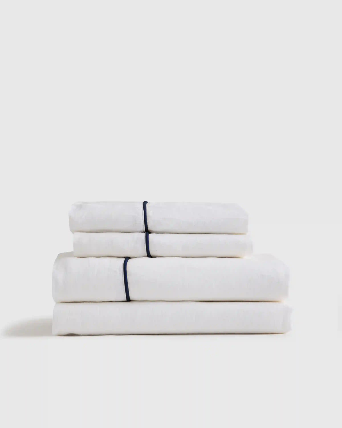 European Linen Piped Sheet Set