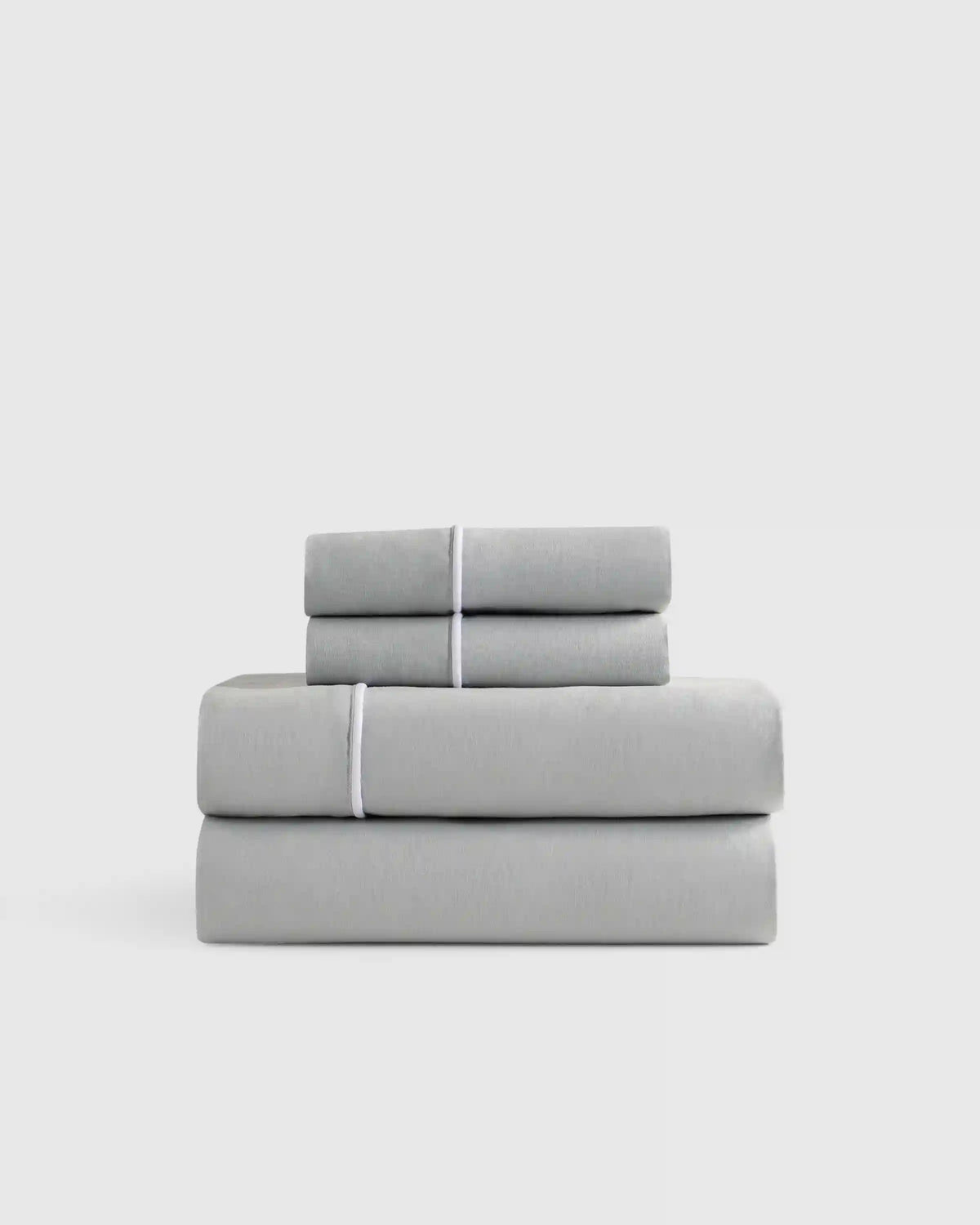 European Linen Piped Sheet Set
