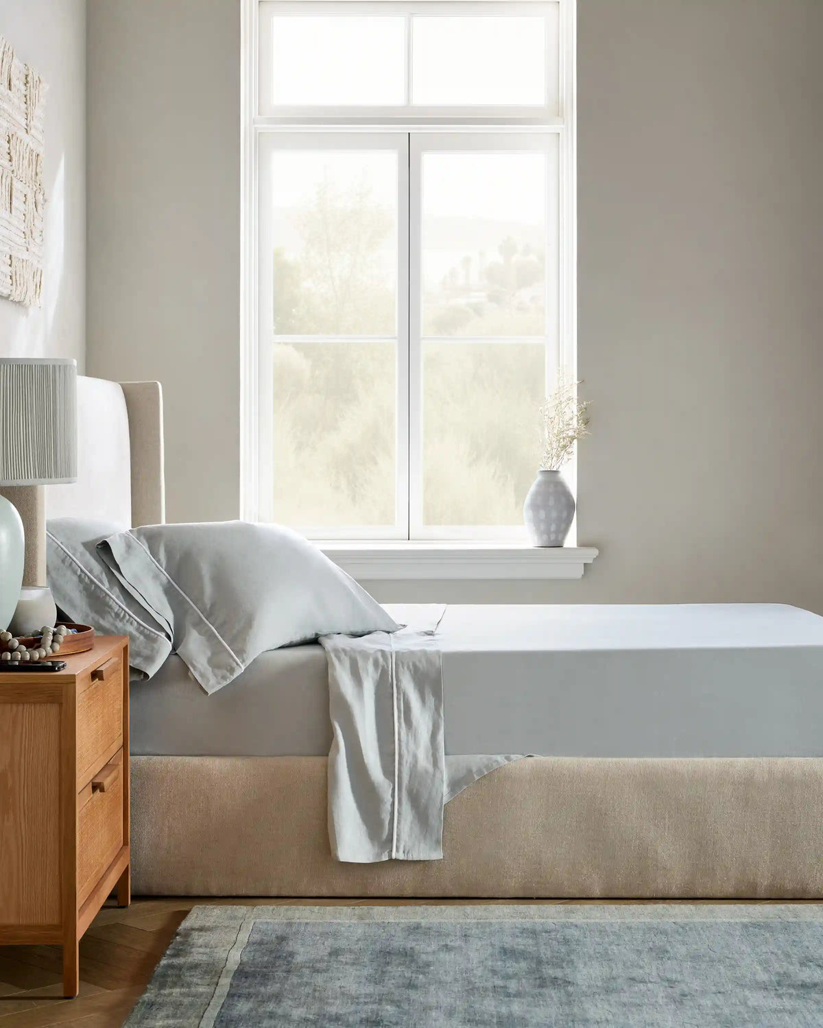 European Linen Piped Pillowcase Set