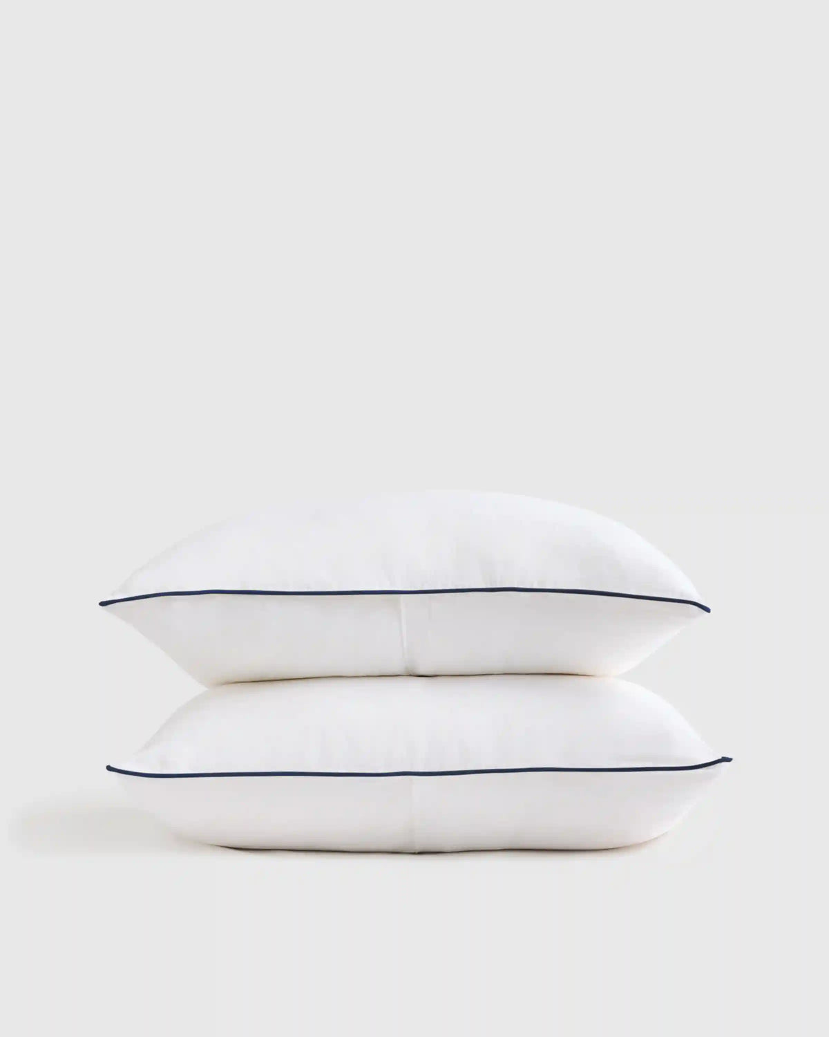 European Linen Piped Sham Set