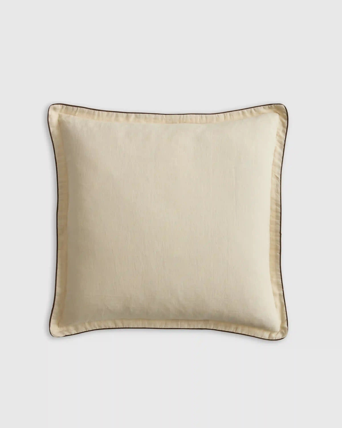 European Linen Piped Euro Sham