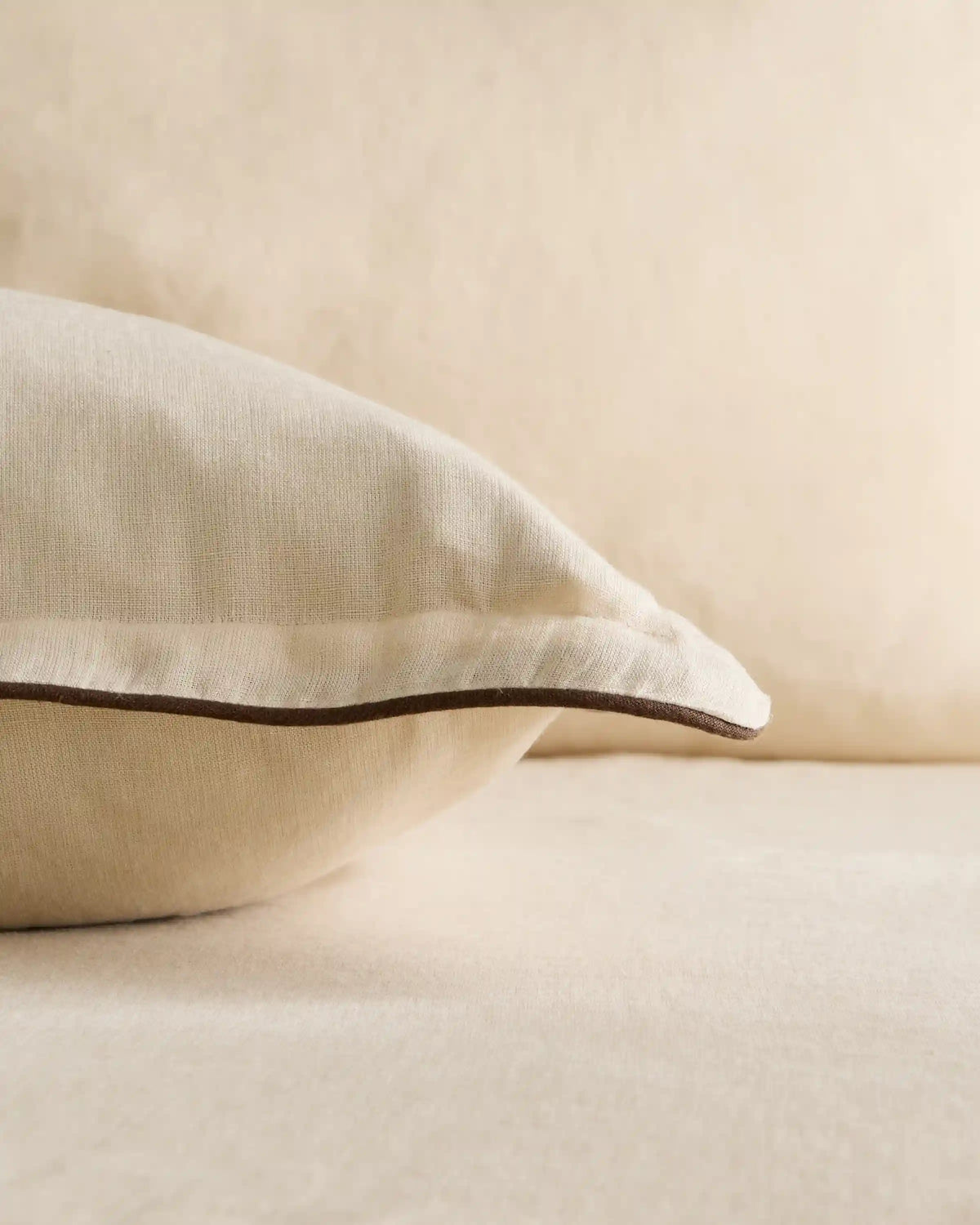 European Linen Piped Euro Sham