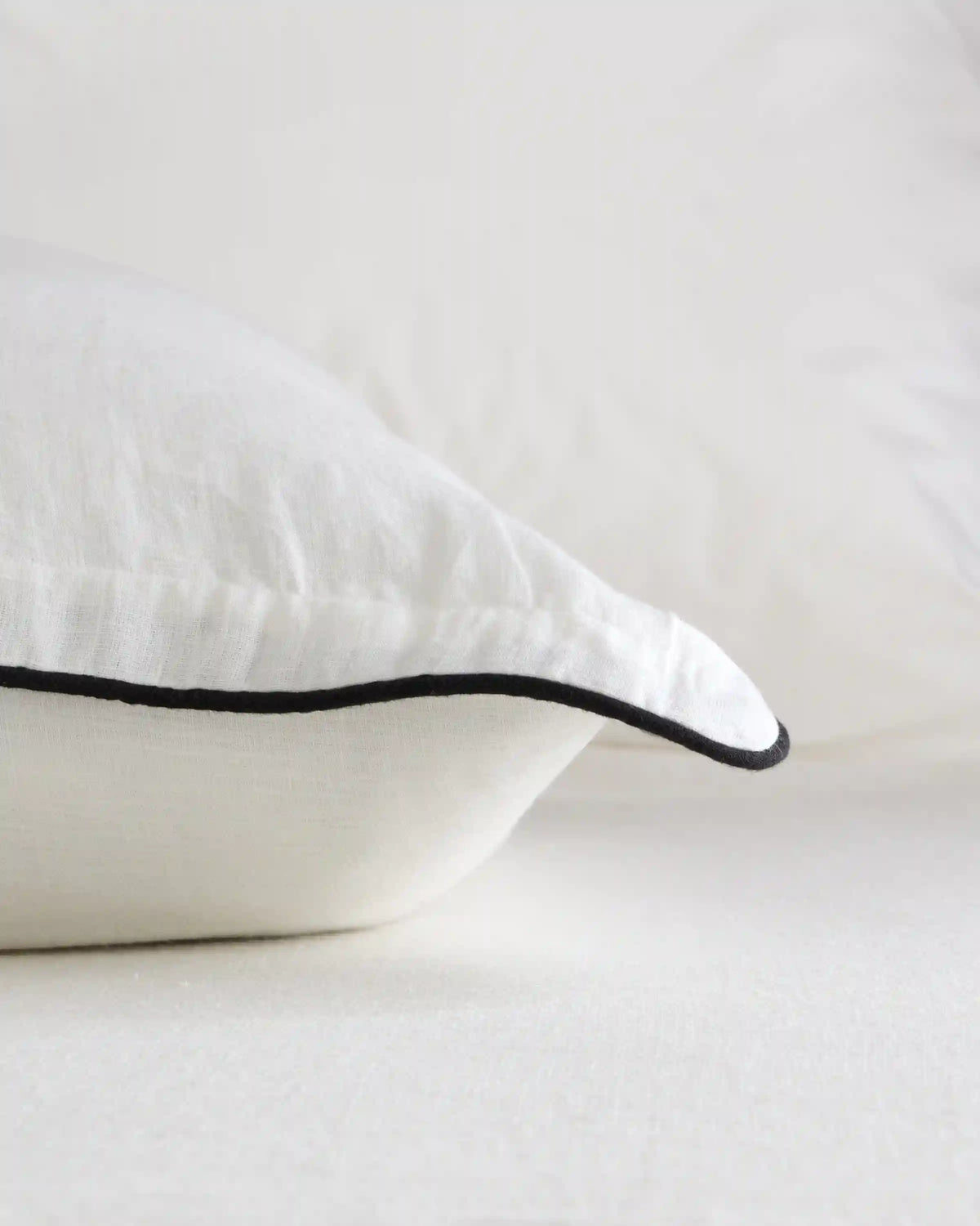 European Linen Piped Euro Sham