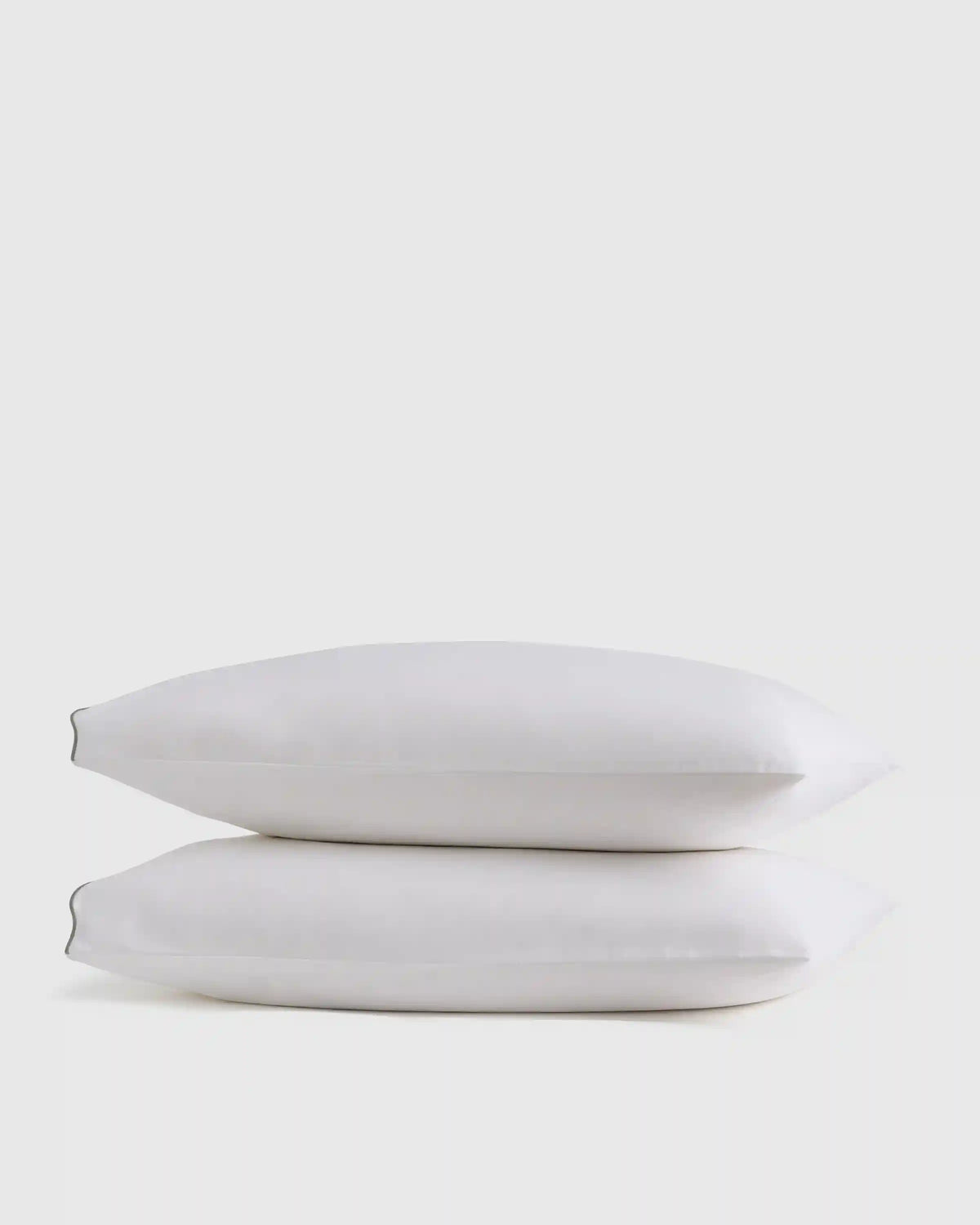 Organic Crisp Percale Scallop Pillowcase Set