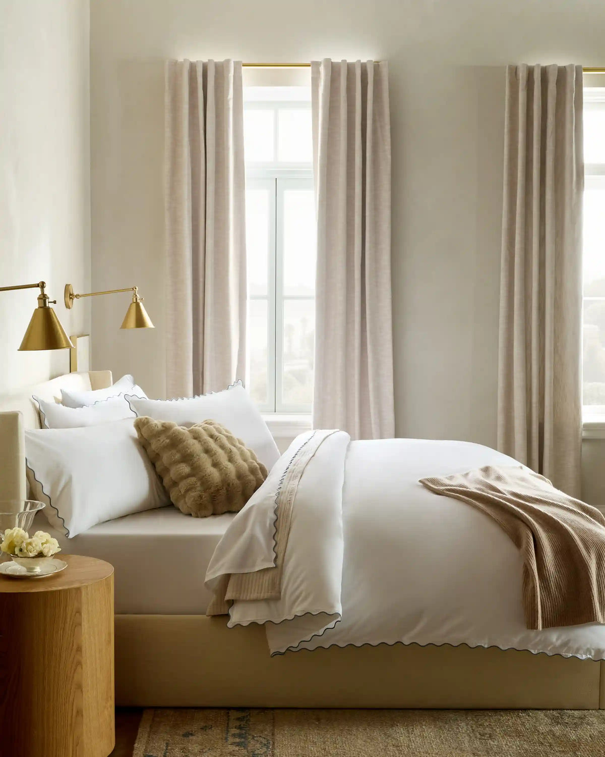 Organic Crisp Percale Duvet Cover Set