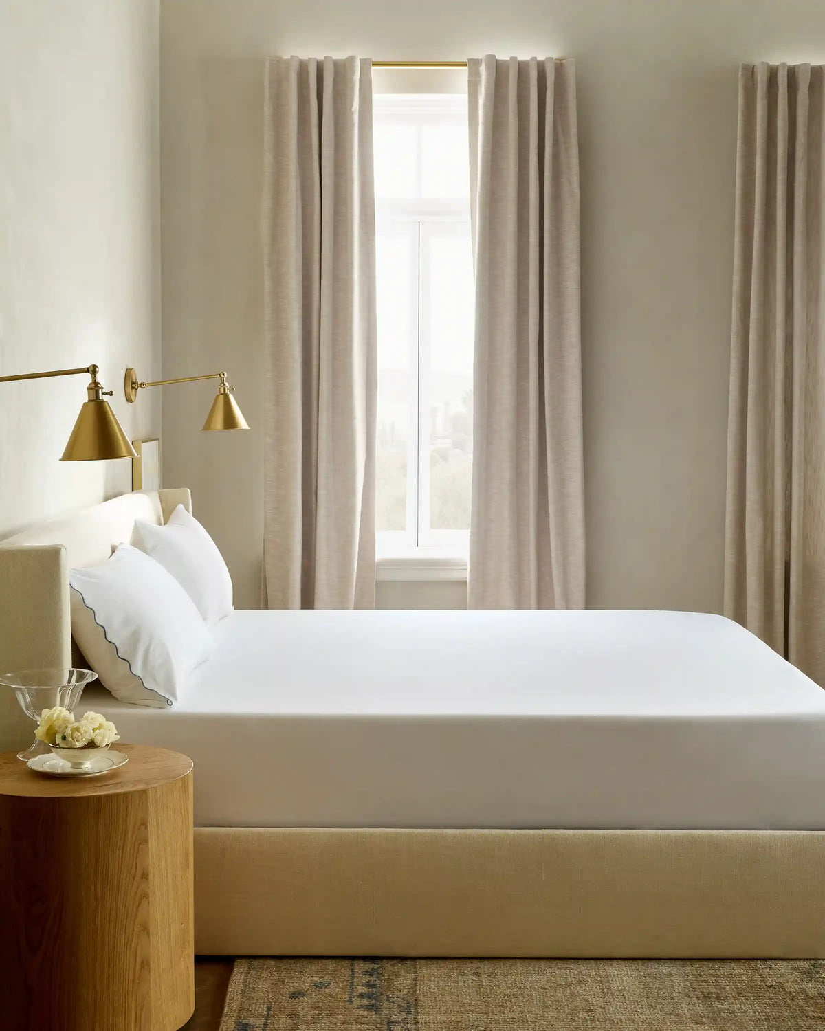Organic Crisp Percale Fitted Sheet Set