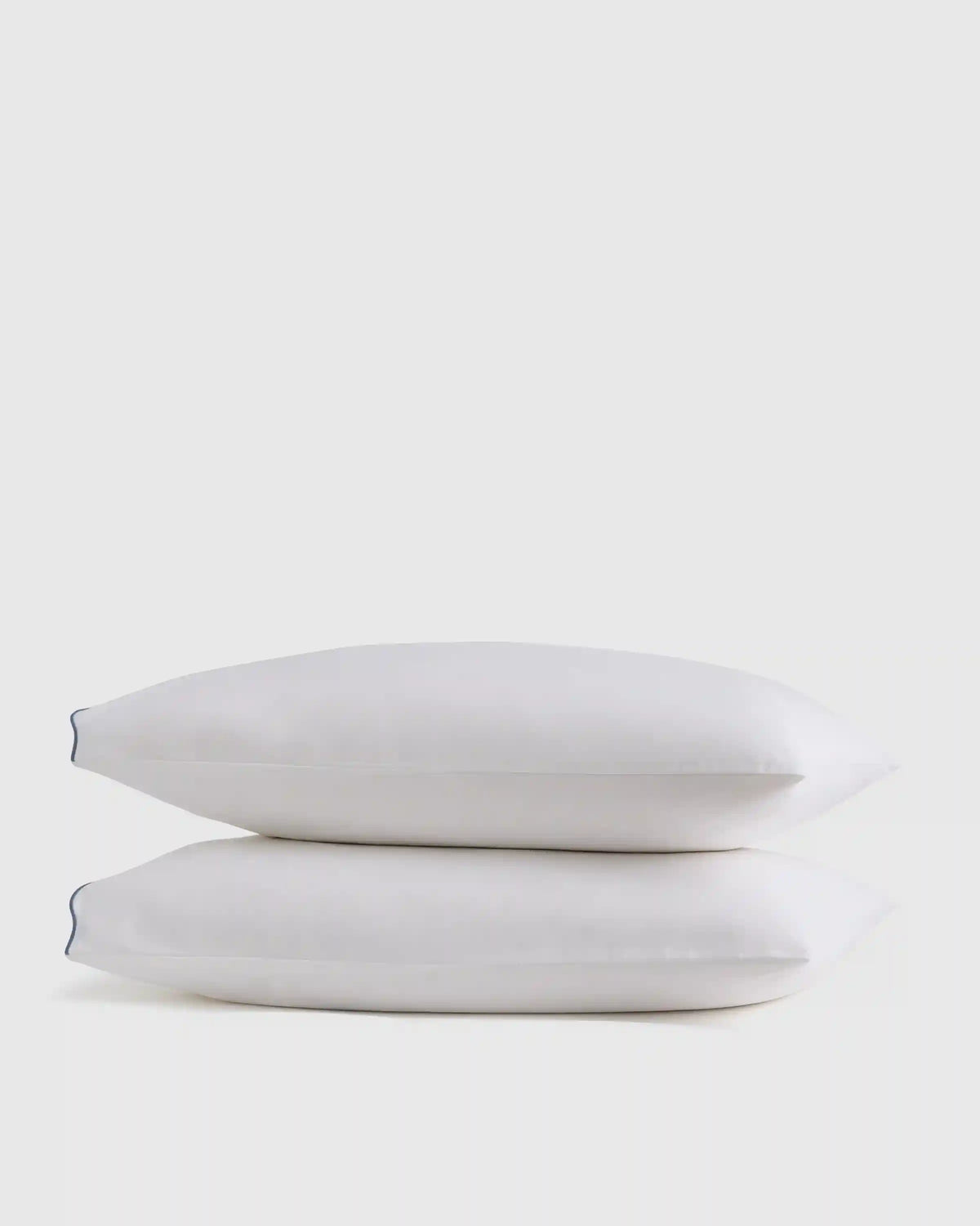 Organic Crisp Percale Scallop Pillowcase Set