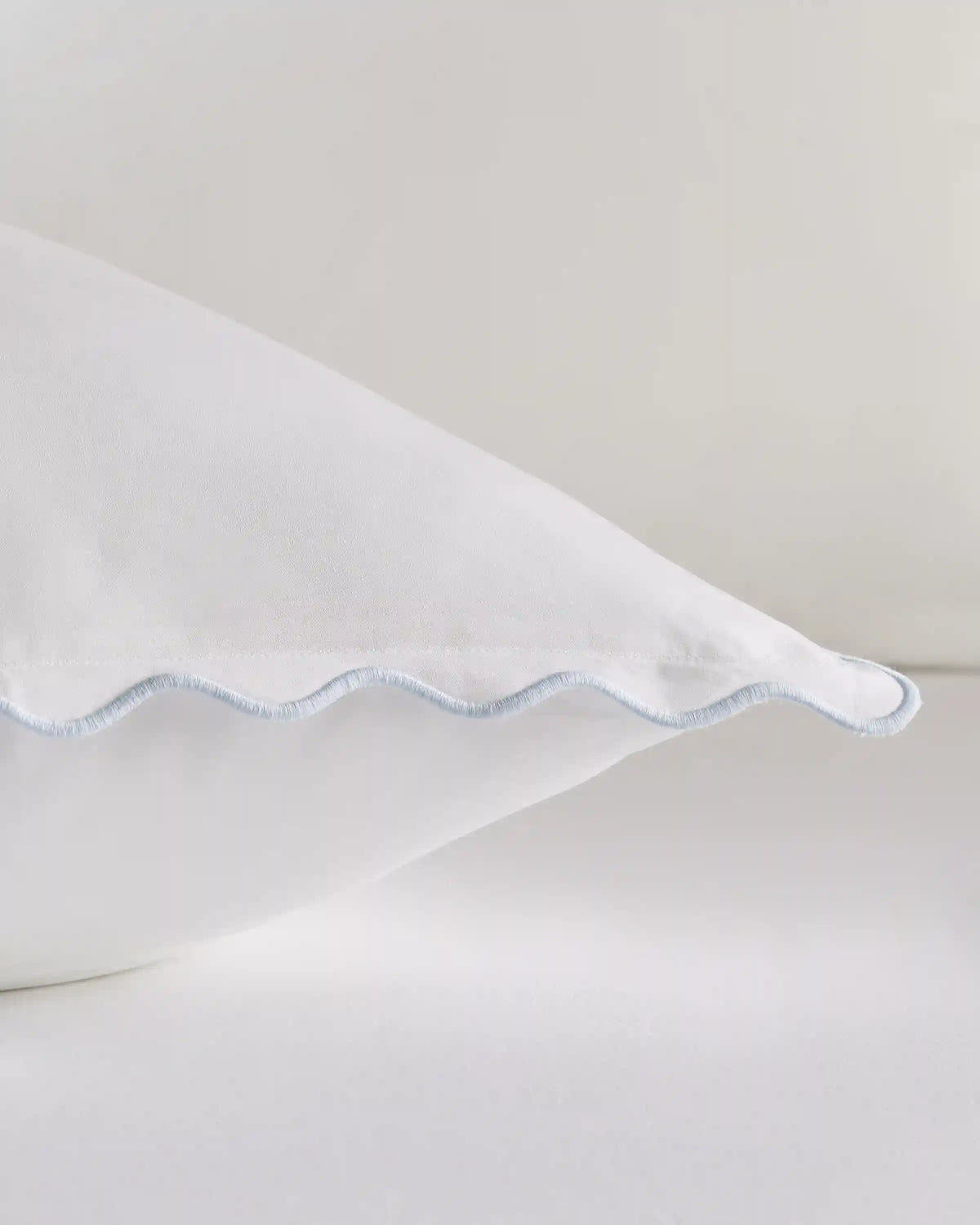 Organic Crisp Percale Scallop Euro Sham