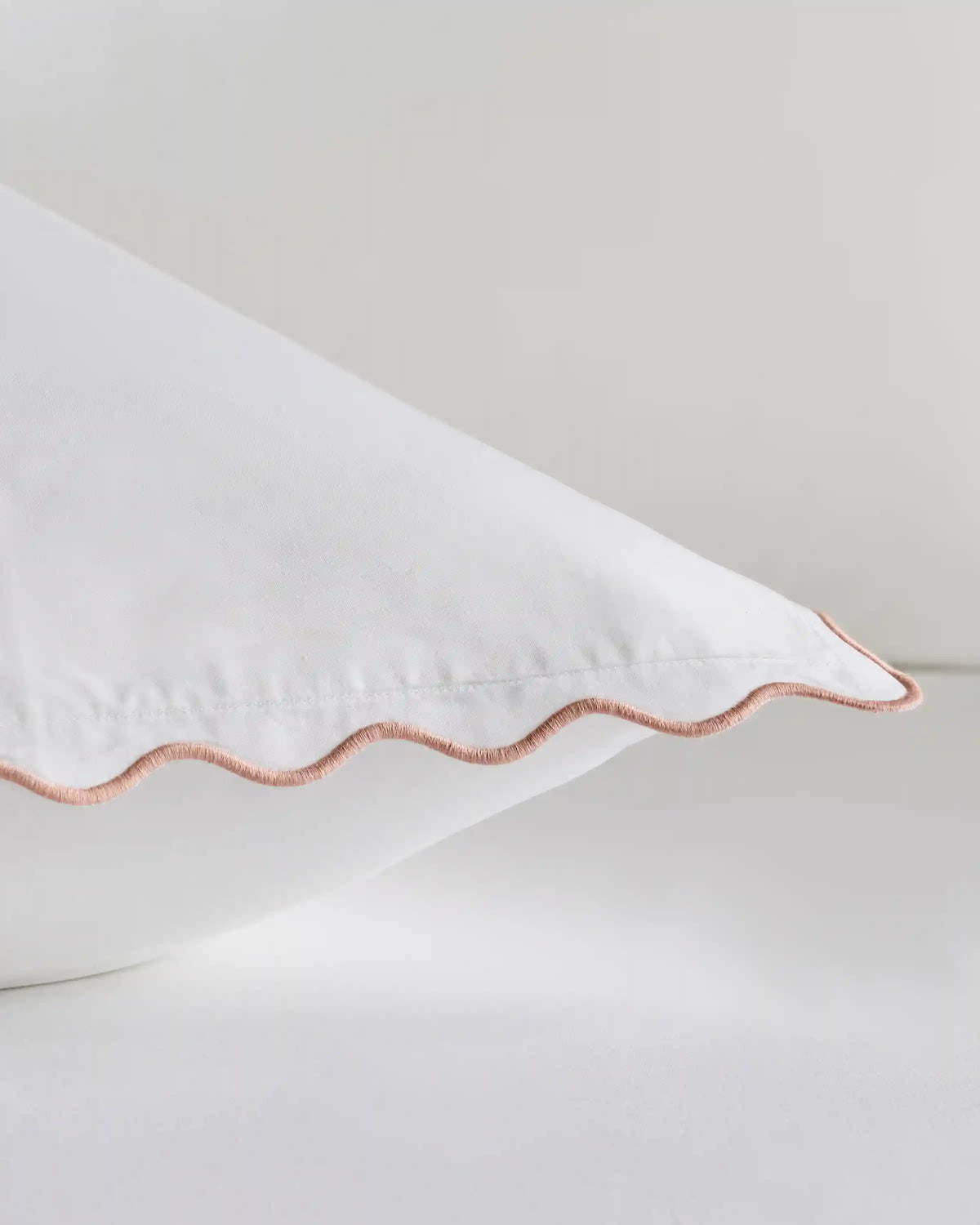 Organic Crisp Percale Scallop Euro Sham