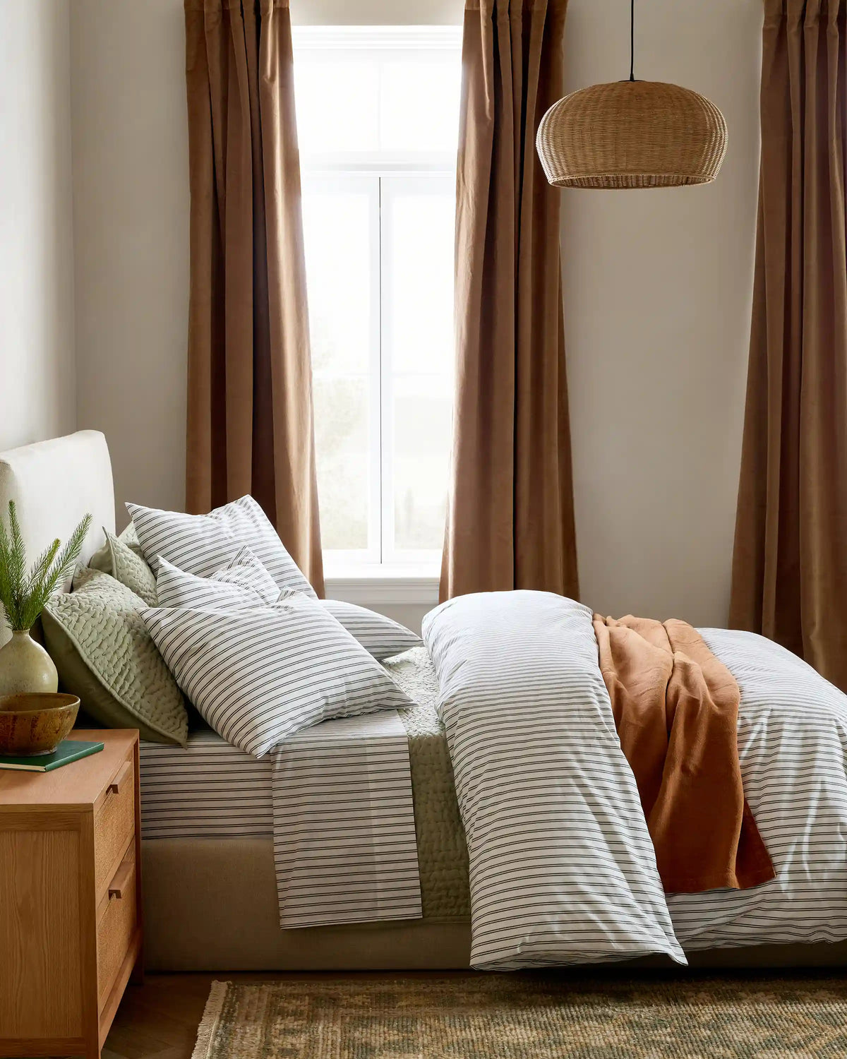 Organic Crisp Percale Duvet Cover Set