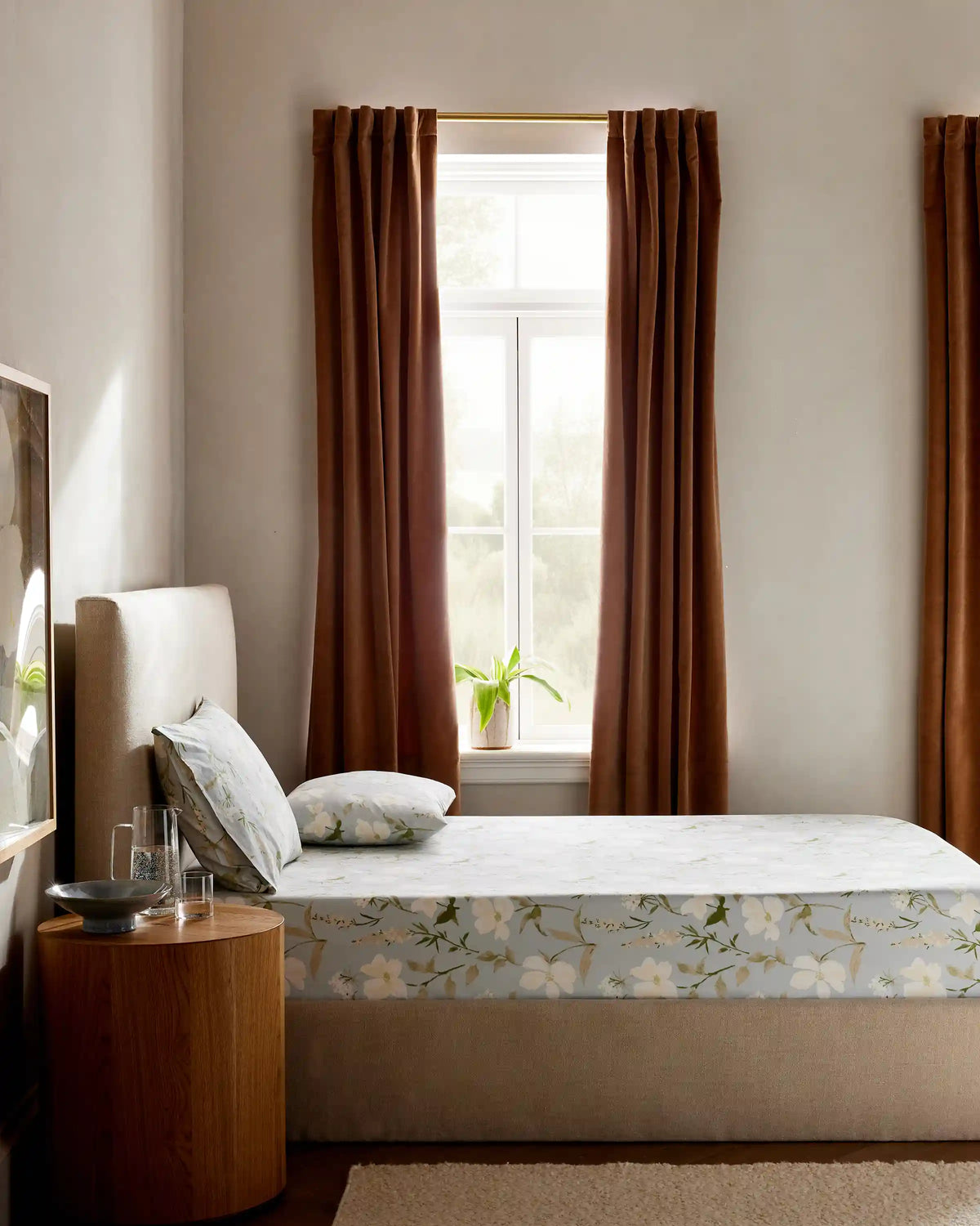 Organic Crisp Percale Fitted Sheet Set