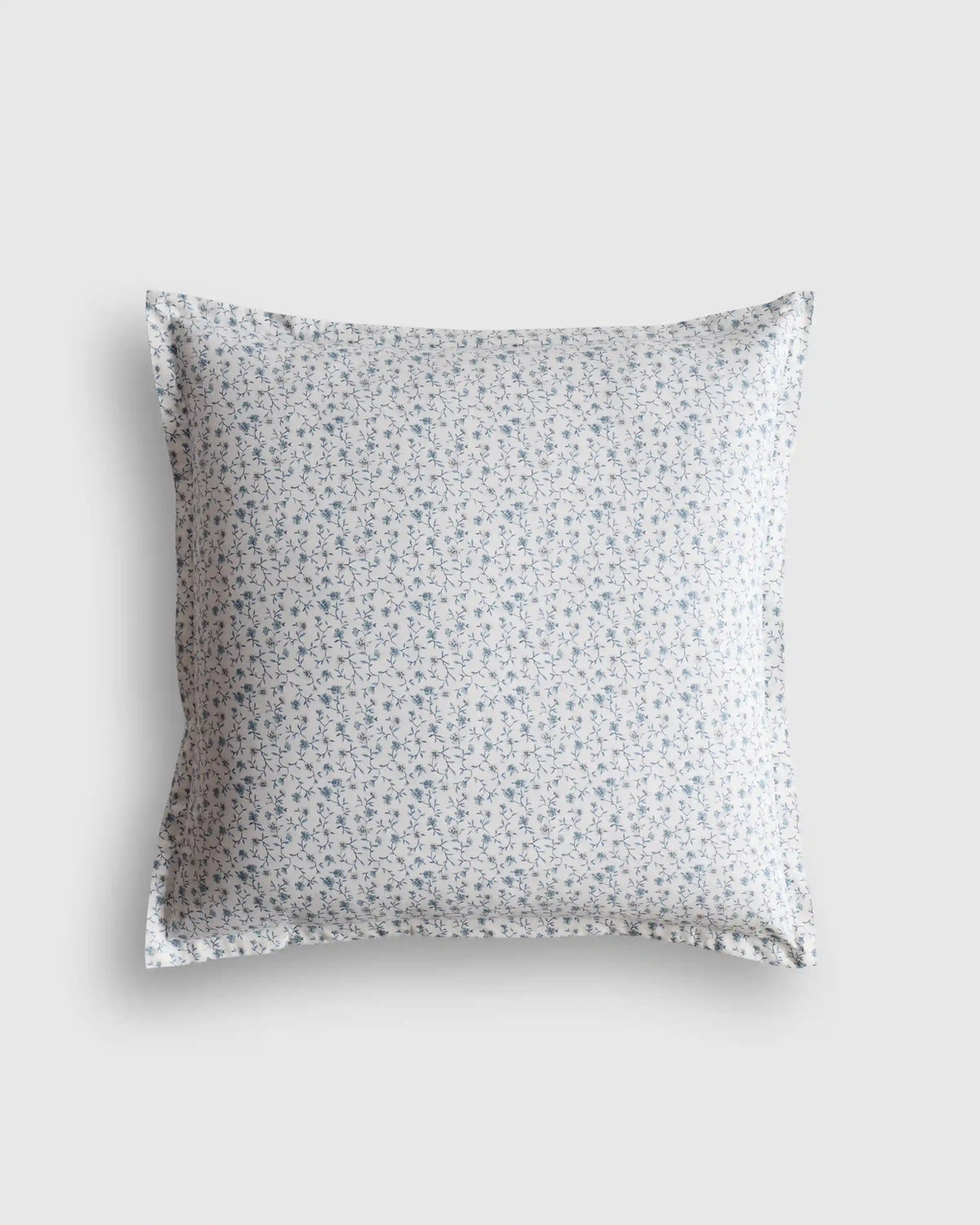 Organic Crisp Percale Floral Euro Sham