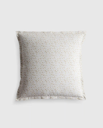Organic Crisp Percale Floral Euro Sham