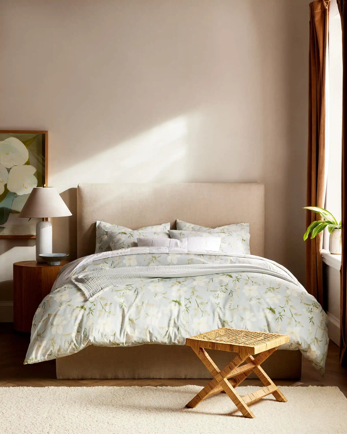 Organic Crisp Percale Duvet Cover Set