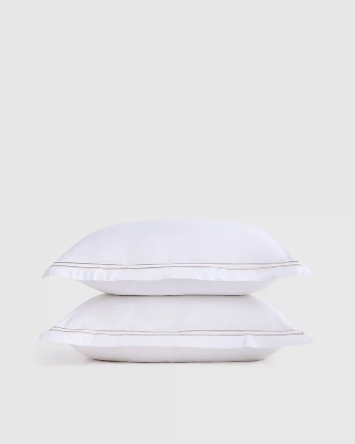 Organic Crisp Percale Embellished Sham Set