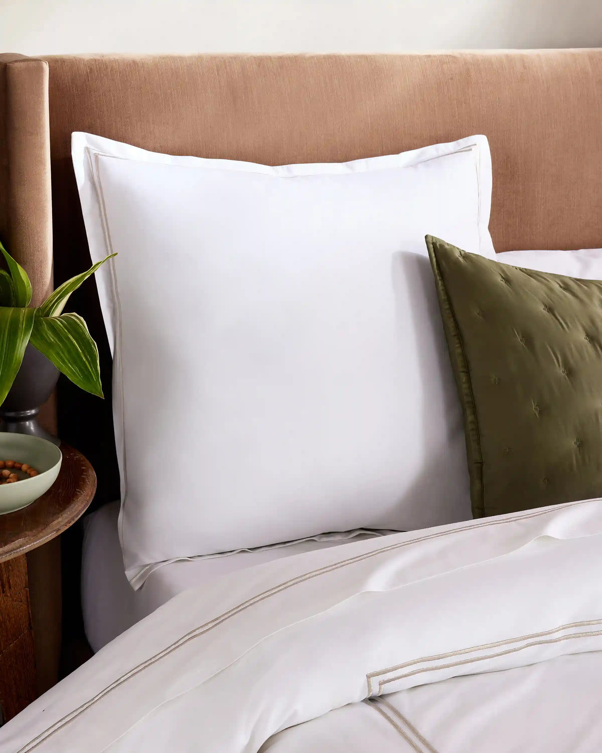 Organic Crisp Percale Euro Sham