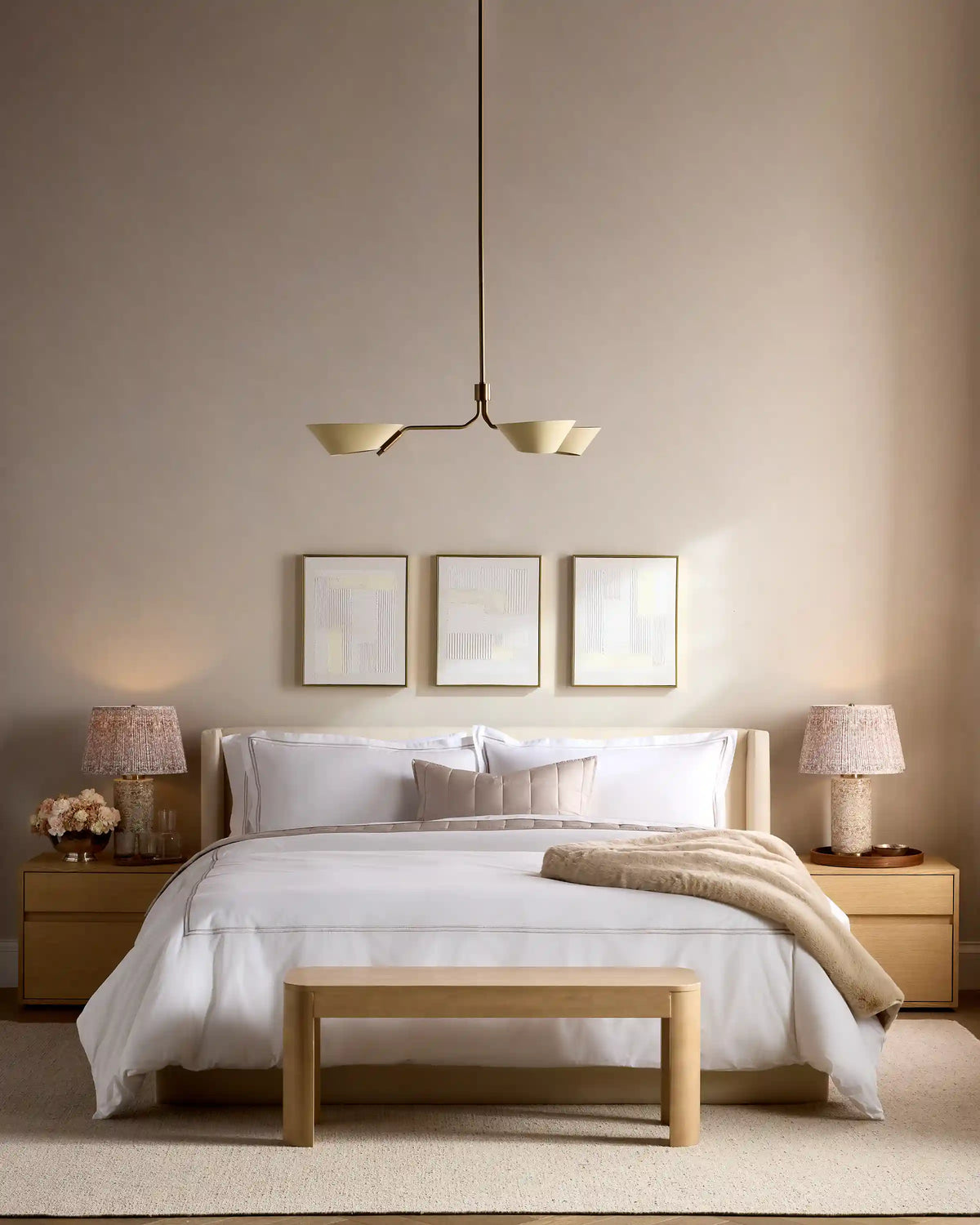 Organic Crisp Percale Embellished Duvet Cover Set