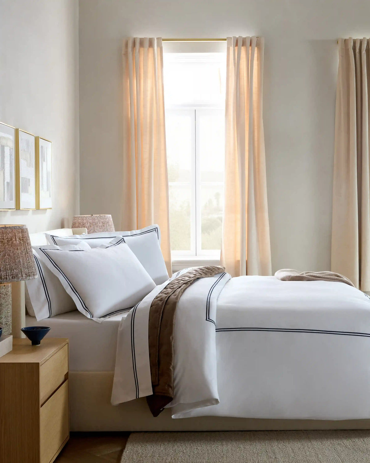 Organic Crisp Percale Duvet Cover Set