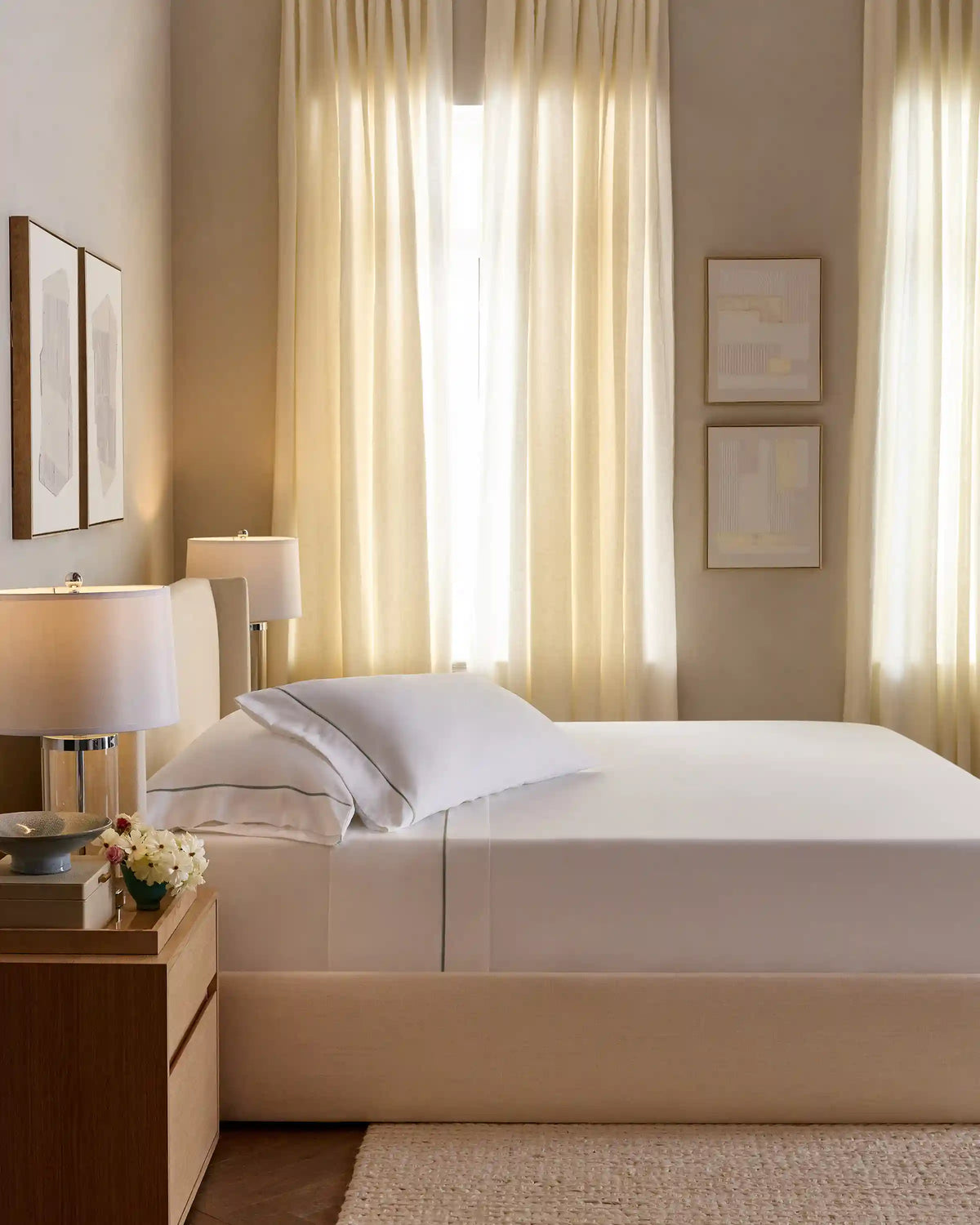 Signature Giza Cotton Sateen Embroidered Sheet Set