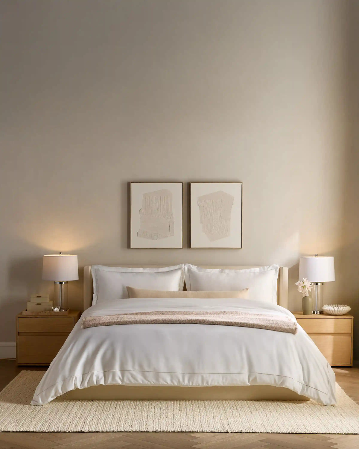 Signature Giza Cotton Sateen Embroidered Deluxe Bedding Bundle