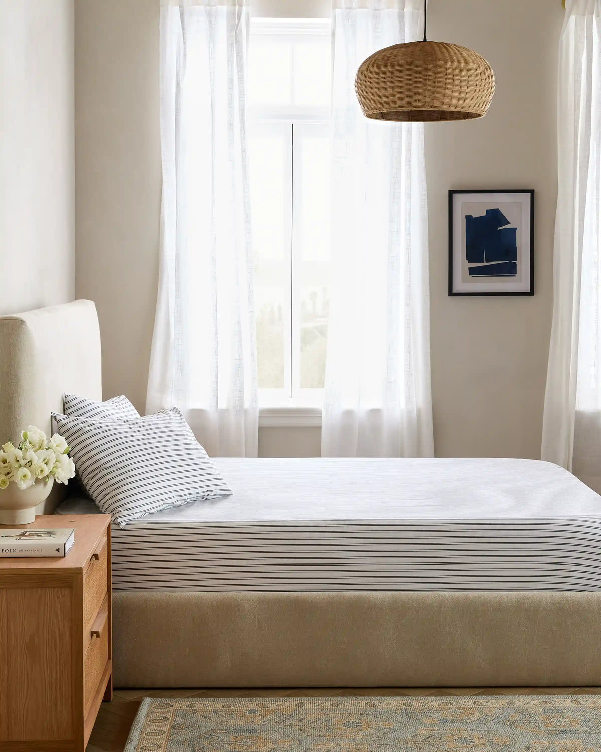 Organic Crisp Percale Fitted Sheet Set