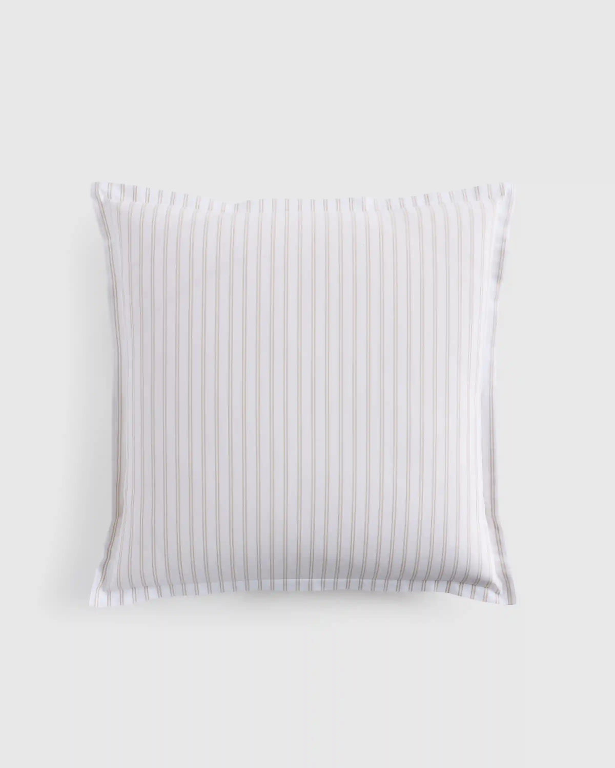 Organic Crisp Percale Double Stripe Euro Sham