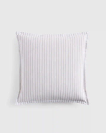 Organic Crisp Percale Double Stripe Euro Sham