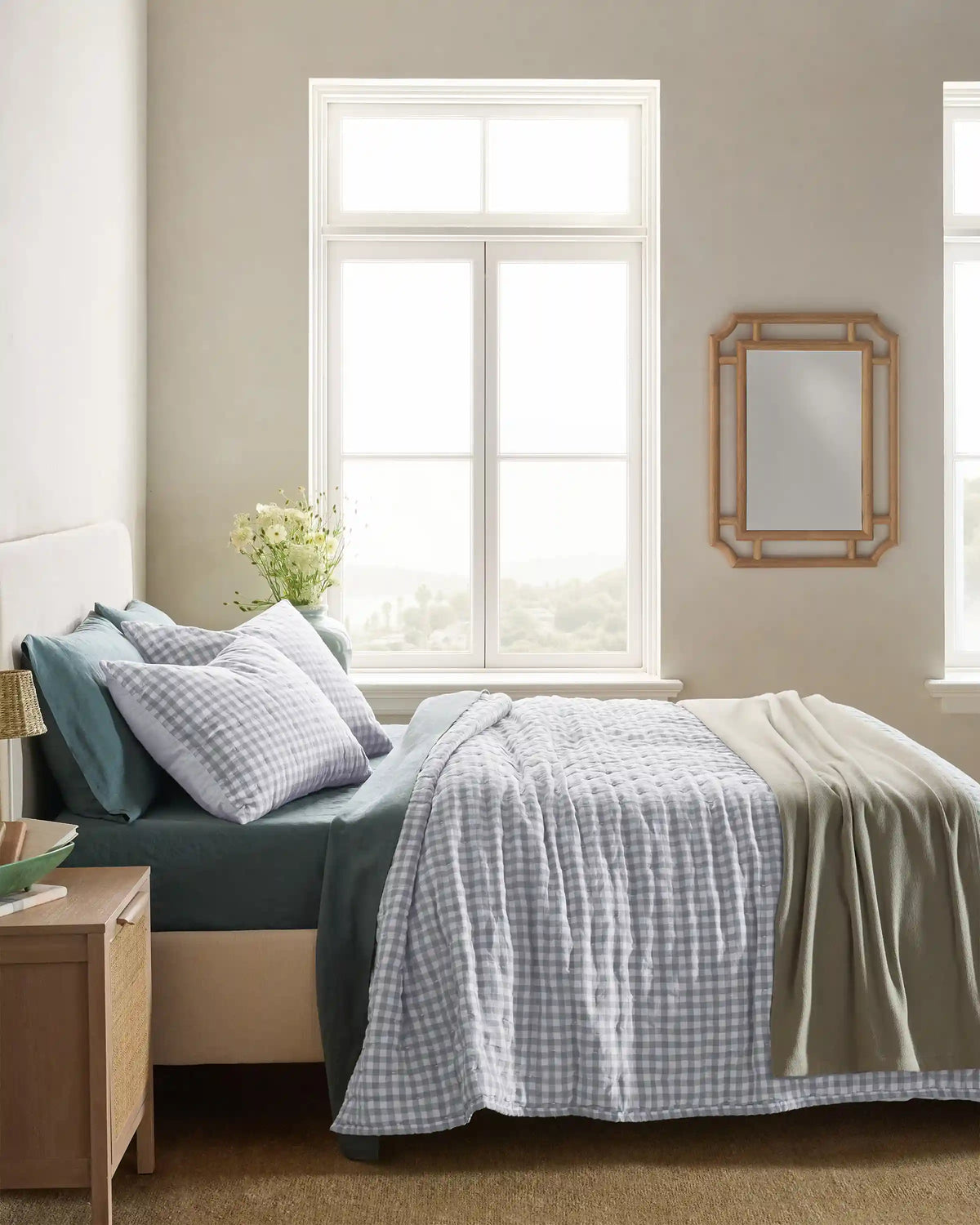 European Linen Patterned Quilt