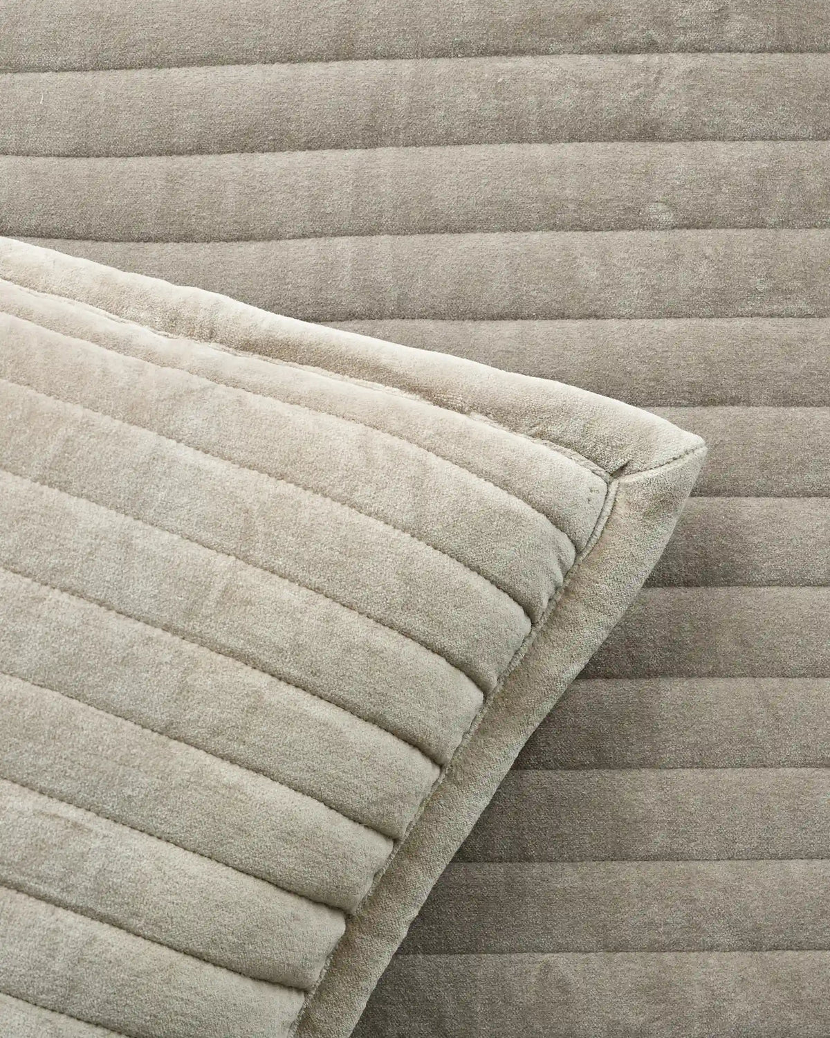 Cotton Velvet Horizontal Channel Quilt
