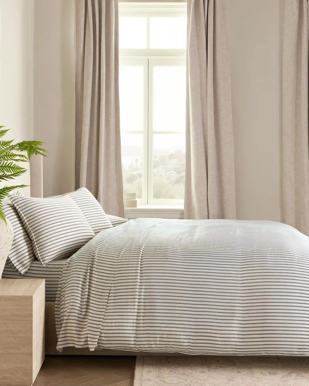 Bamboo Stripe Deluxe Bedding Bundle
