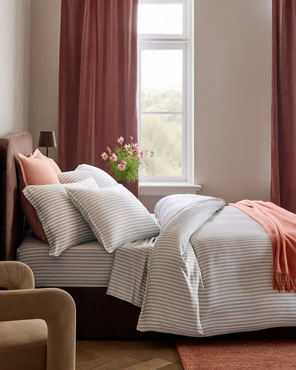 Bamboo Stripe Deluxe Bedding Bundle