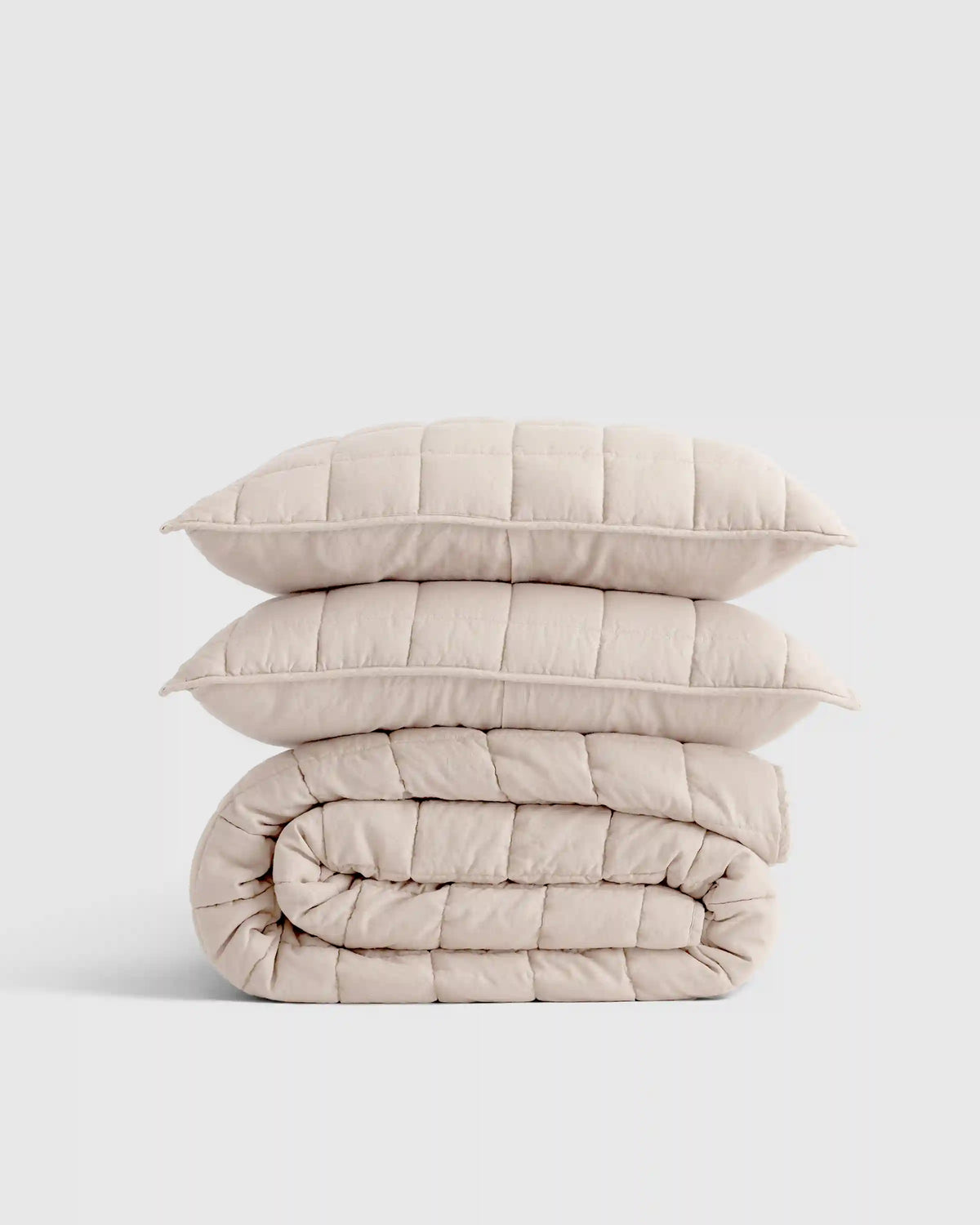 European Linen Box Quilt Set
