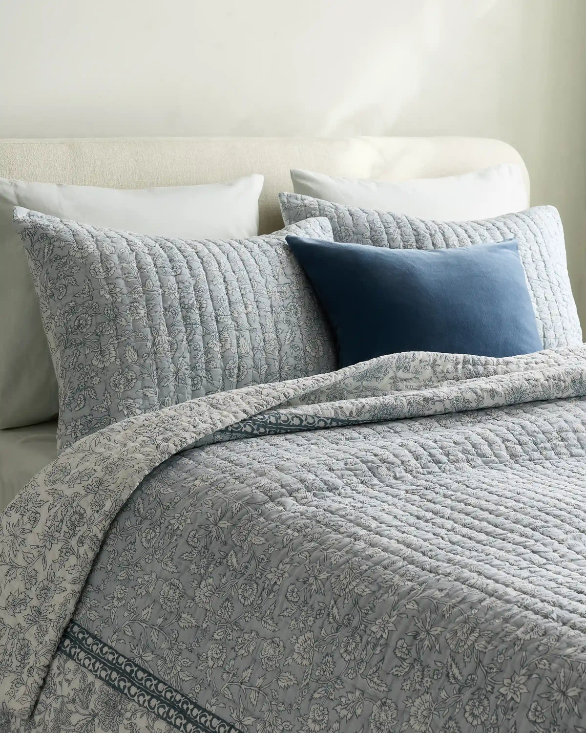 Organic Cotton Block Print Quilt Set