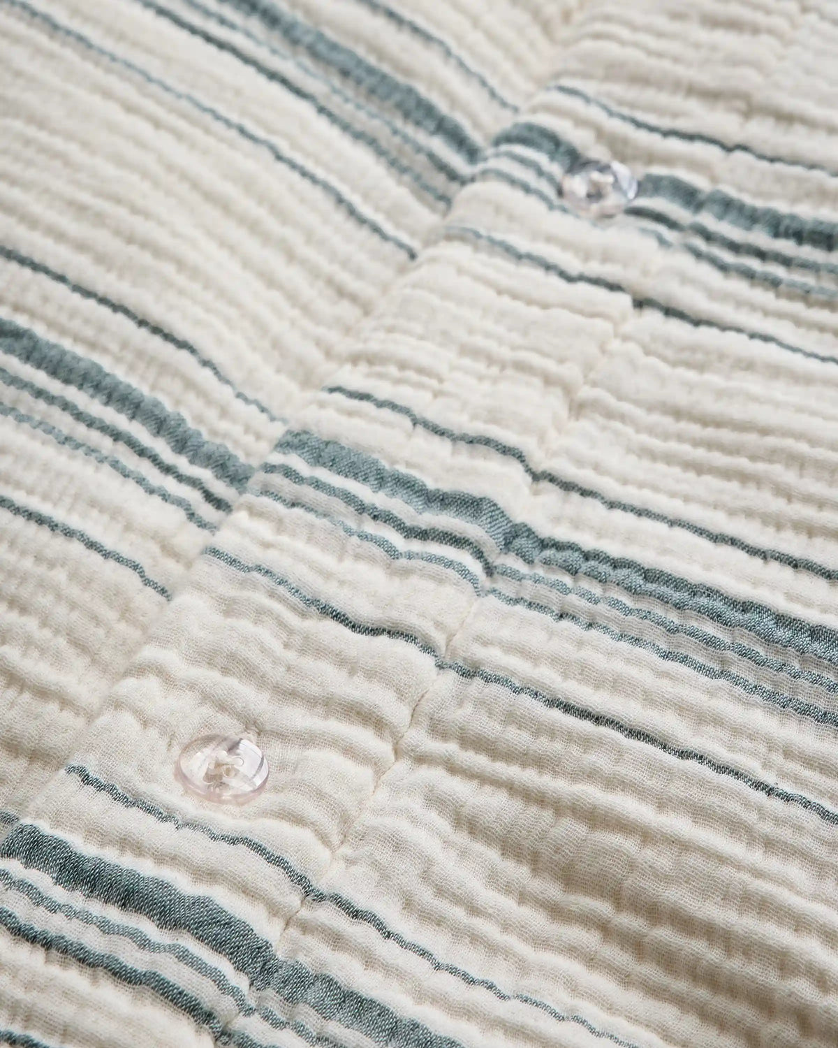 Organic Cotton Gauze Stripe Duvet Cover Set