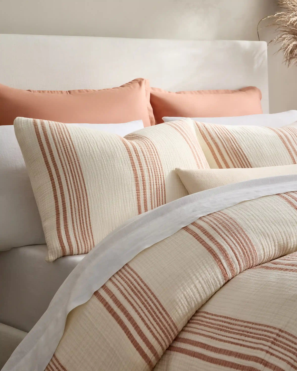 Organic Cotton Gauze Stripe Duvet Cover