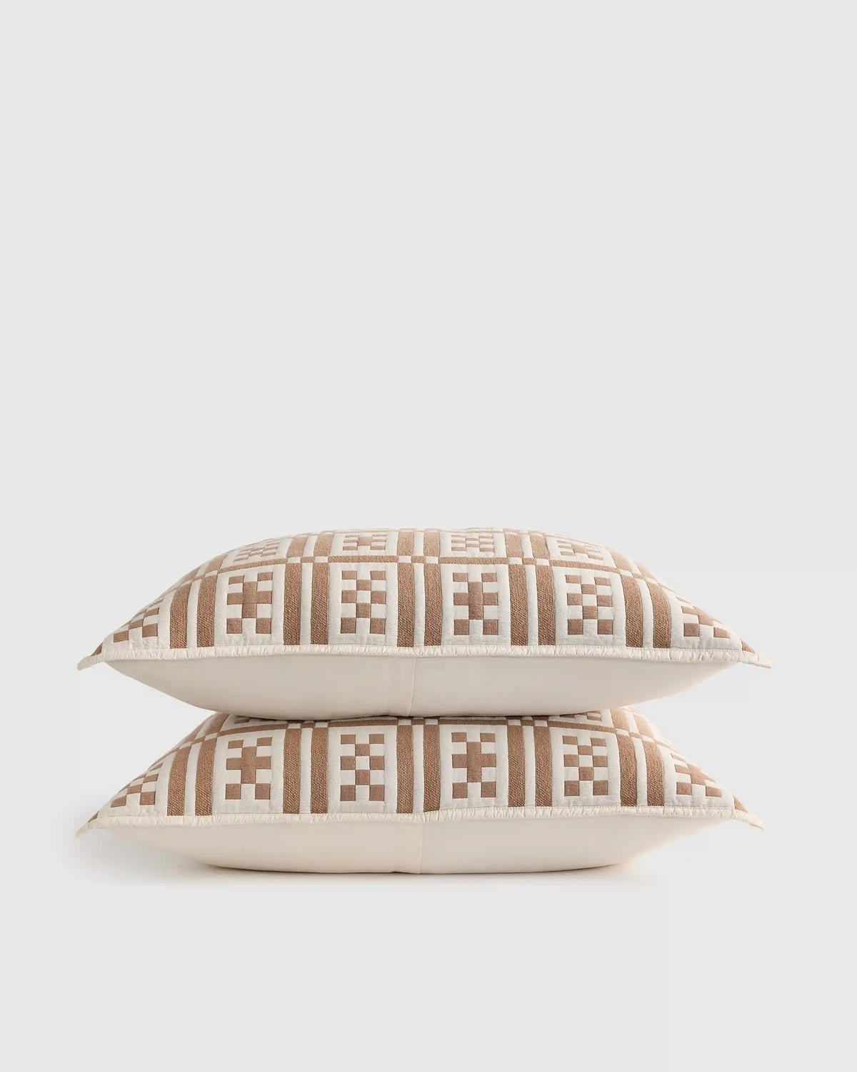Organic Cotton Jacquard Geo Sham Set