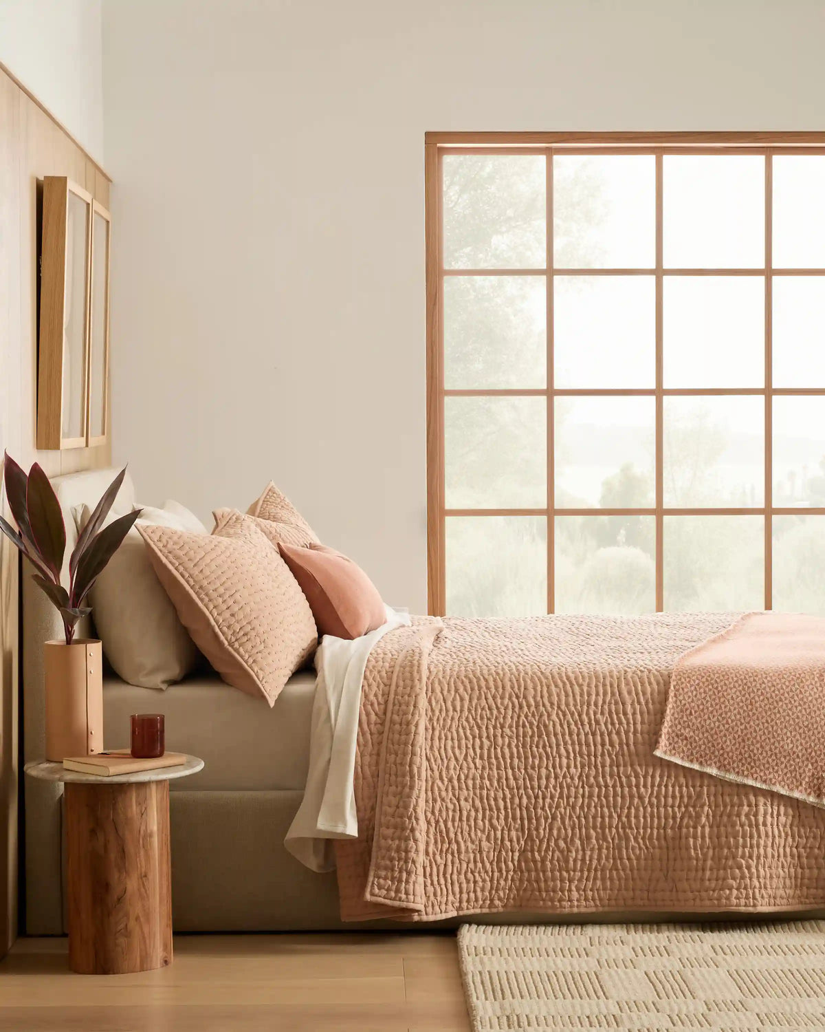 European Linen Cotton Stitch Quilt
