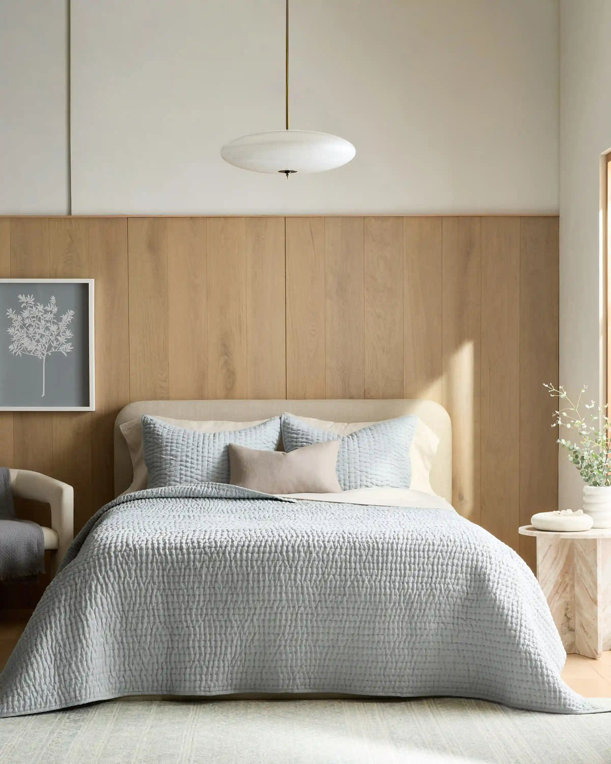 European Linen Cotton Stitch Sham Set