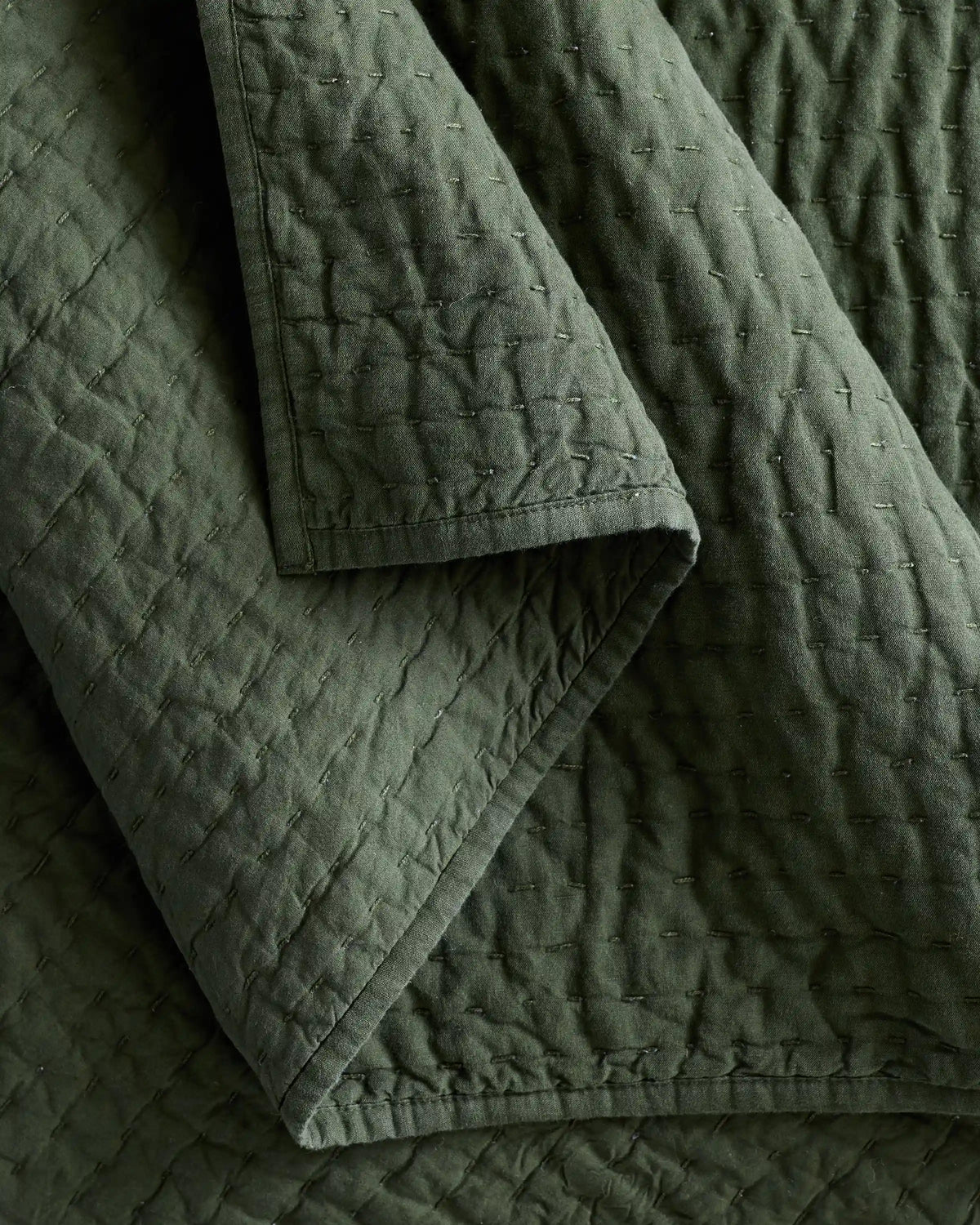 European Linen Cotton Stitch Quilt Set