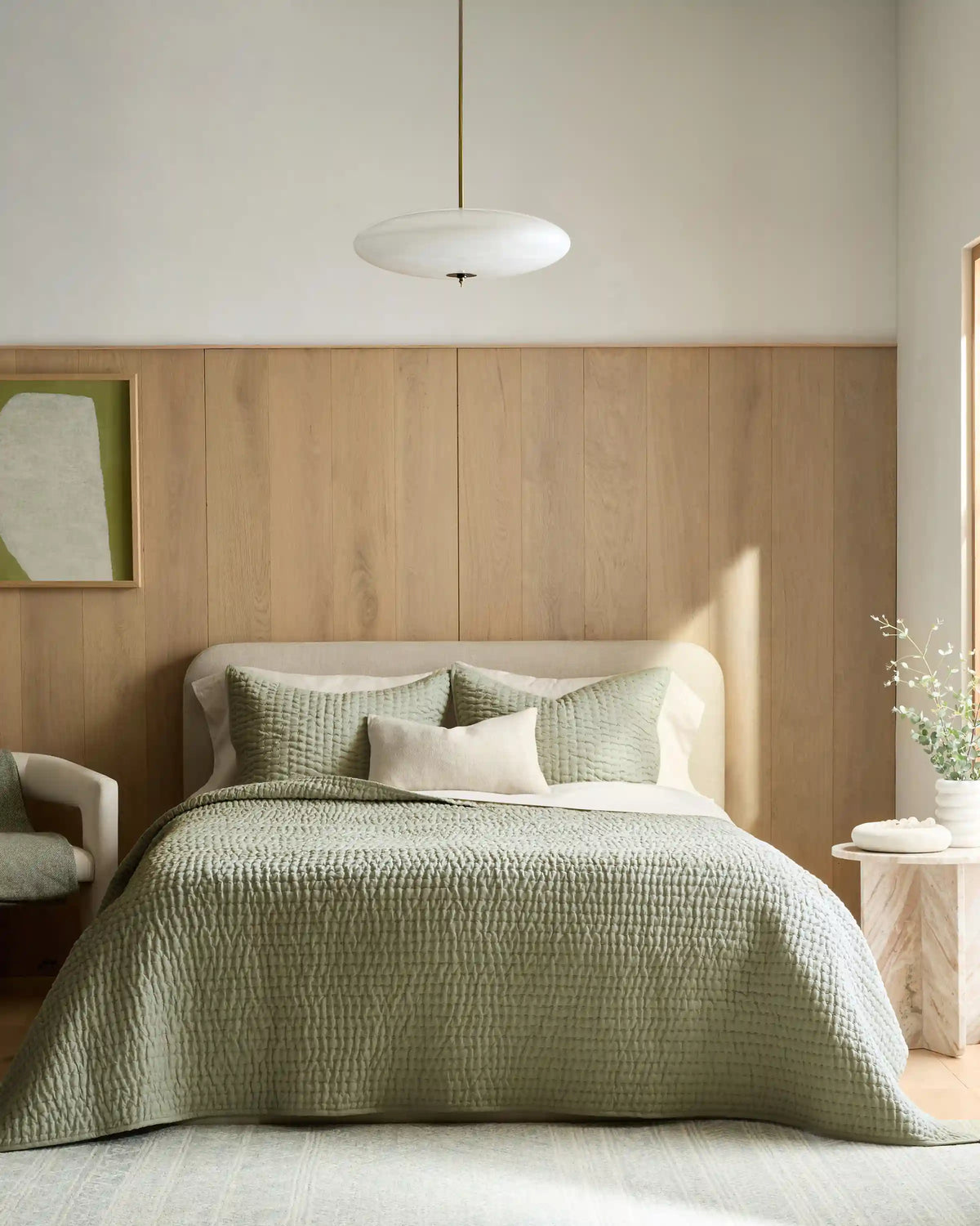 European Linen Cotton Stitch Sham Set