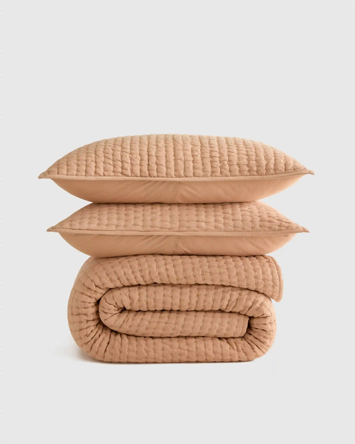 European Linen Cotton Stitch Quilt Set