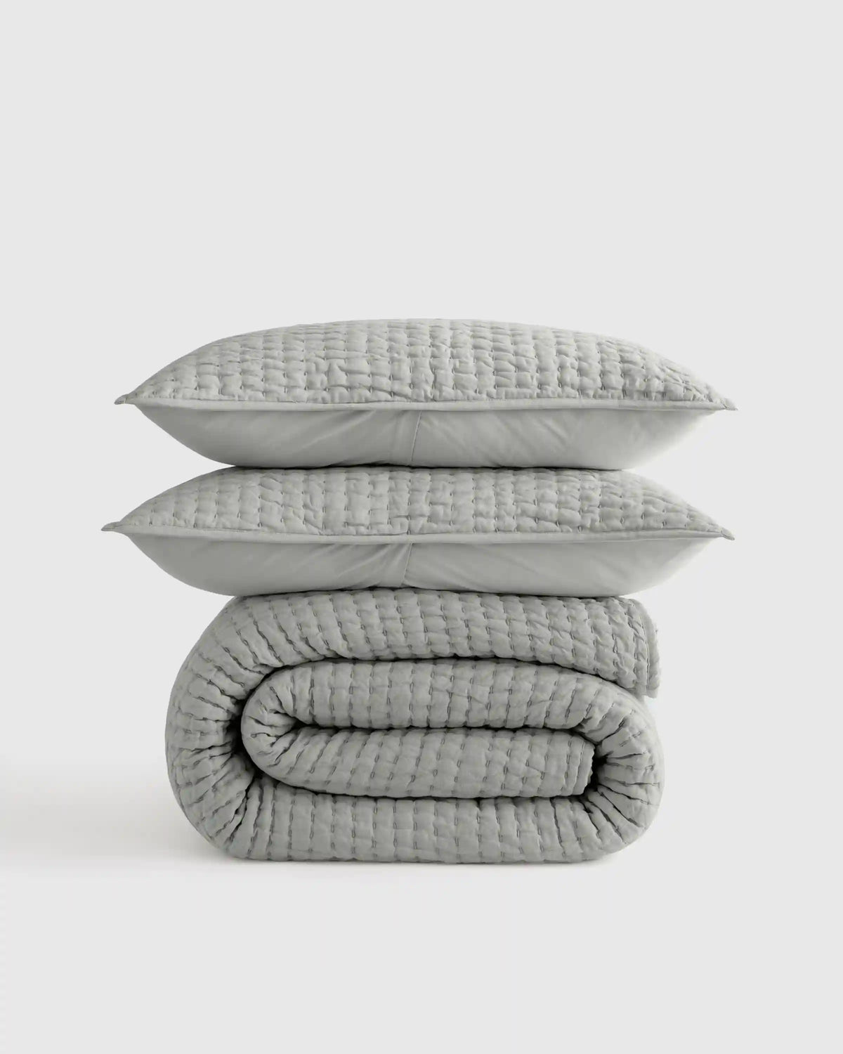 European Linen Cotton Stitch Quilt Set