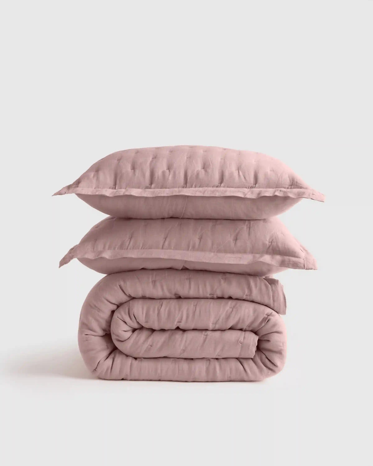 European Linen Dream Quilt Set