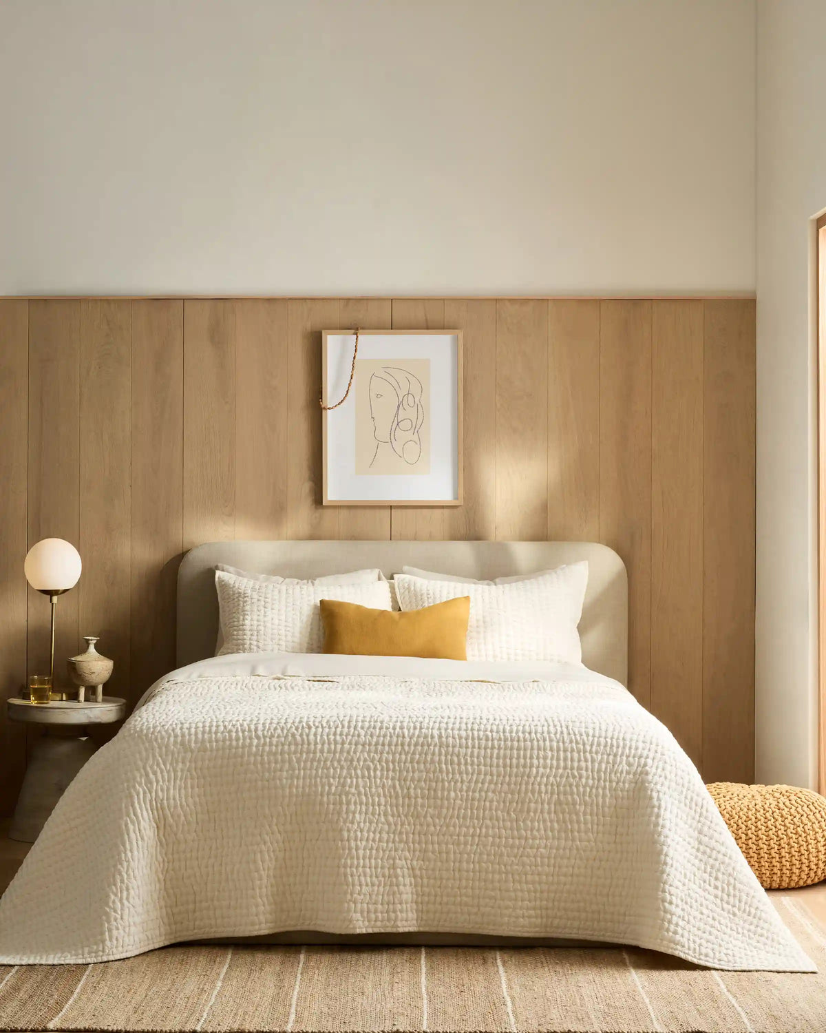 European Linen Cotton Stitch Sham Set